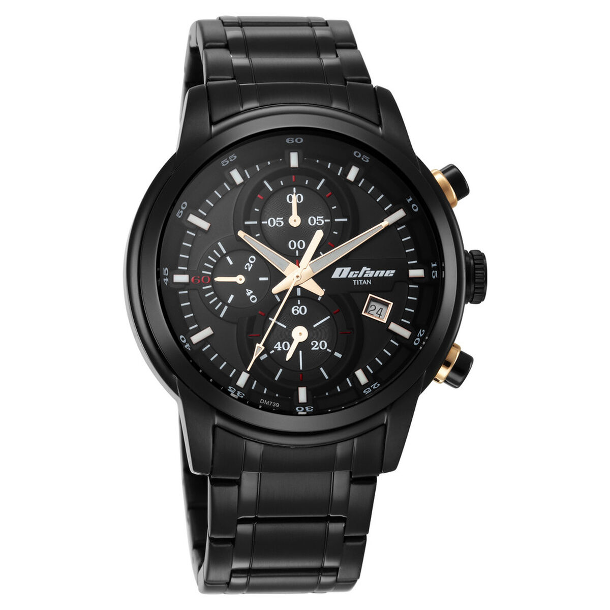 Titan Octane Black Dial Chronograph Watch for Men 2