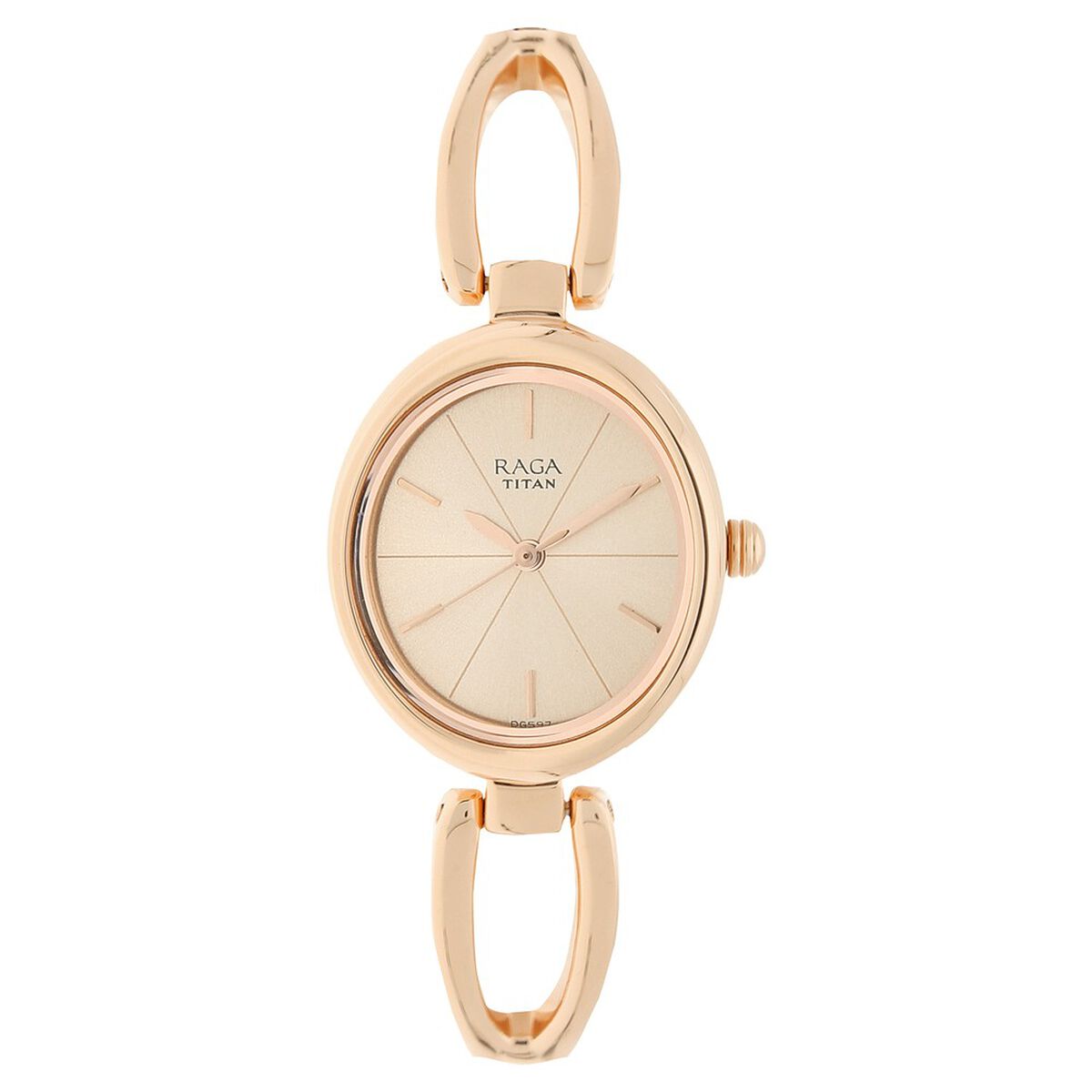 Titan Raga Viva Rose Gold Dial Women Watch With Metal Strap 1