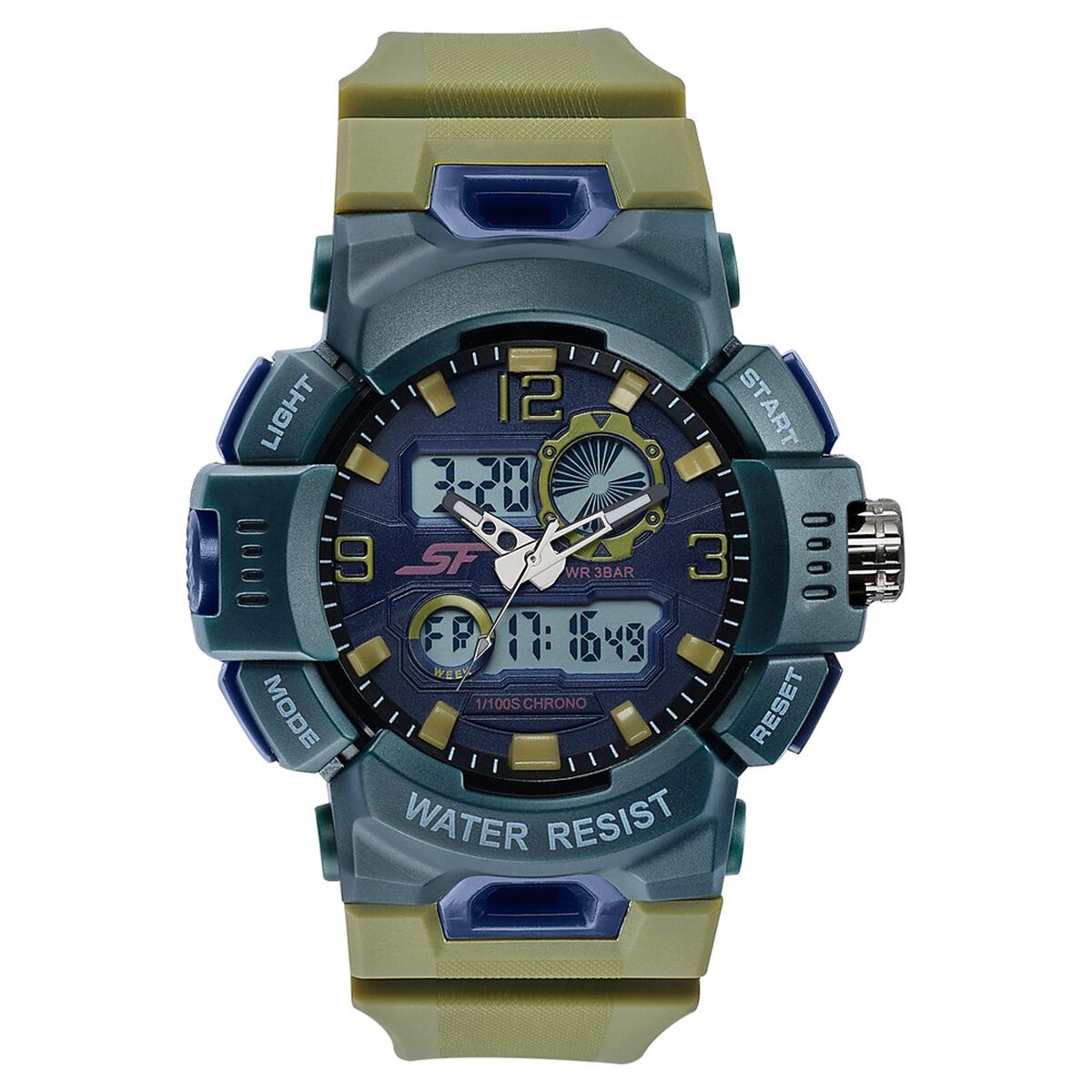 SF Ignite - Jungle Olive Anadigi Watch 1