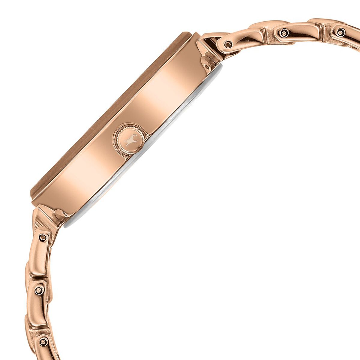 Fastrack Style Up Quartz Analog Champagne Dial Metal Strap Watch for Girls 5