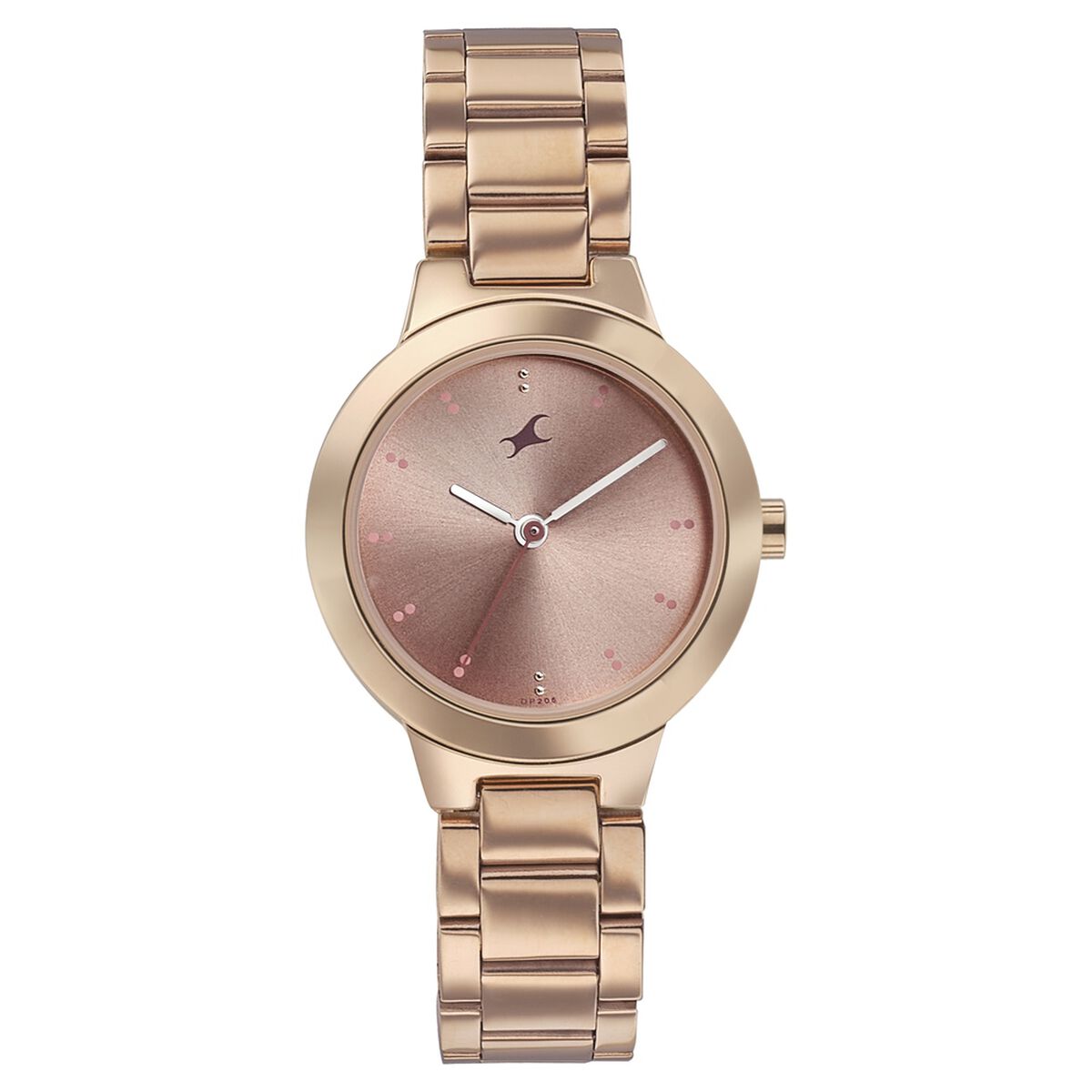 Fastrack Pulse Quartz Analog Pink Dial Stainless Steel Strap Watch for Girls 2