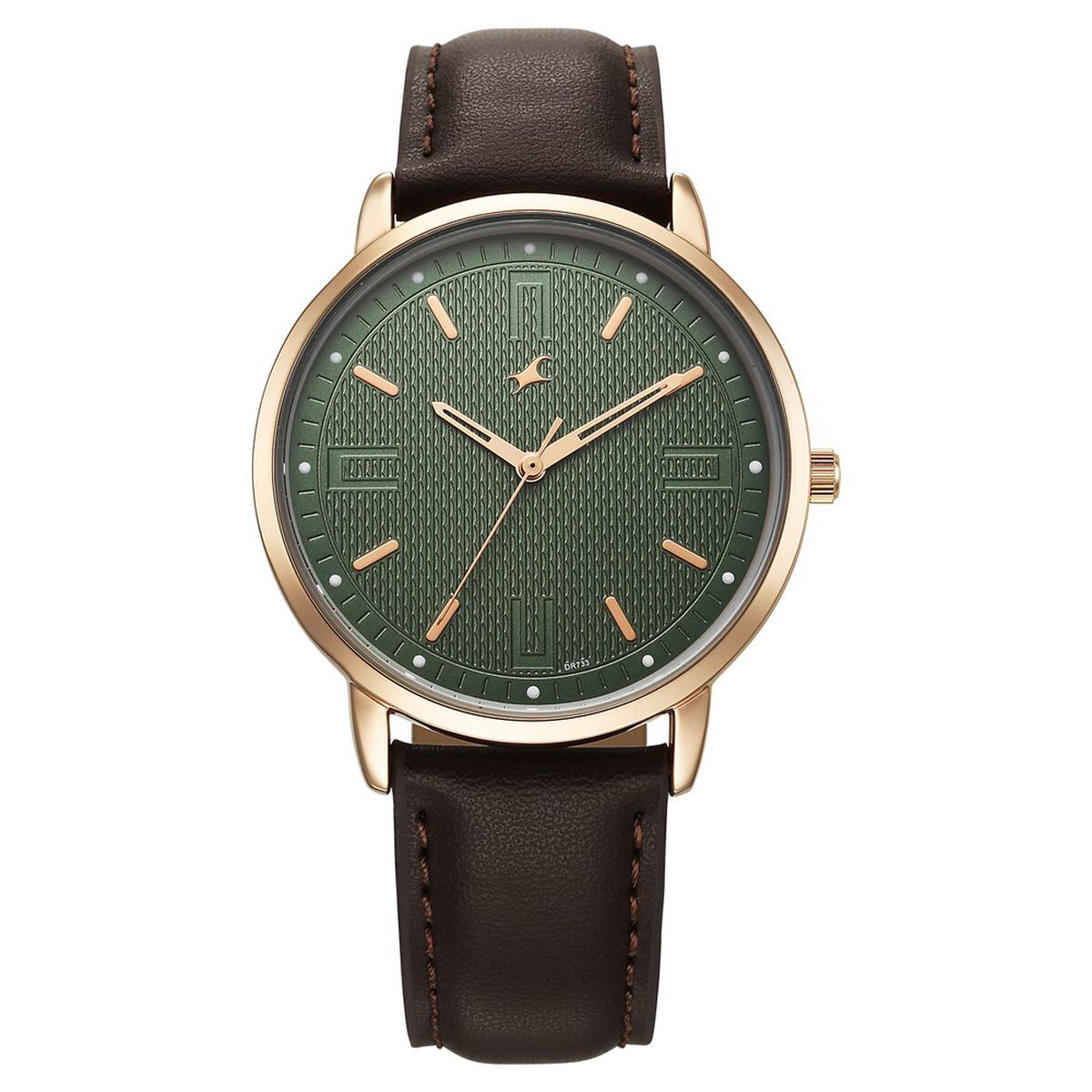 Fastrack Stunners X Quartz Analog Green Dial Leather Strap Watch For Guys 1