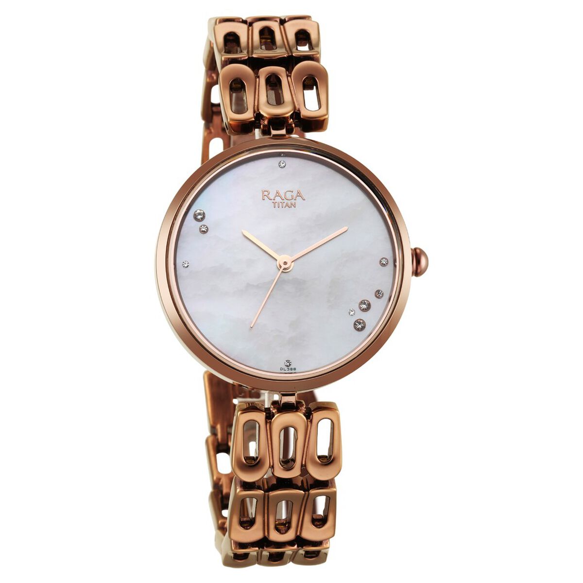 Titan Raga Chic Mother Of Pearl Dial Analog Metal Strap Watch for Women 2