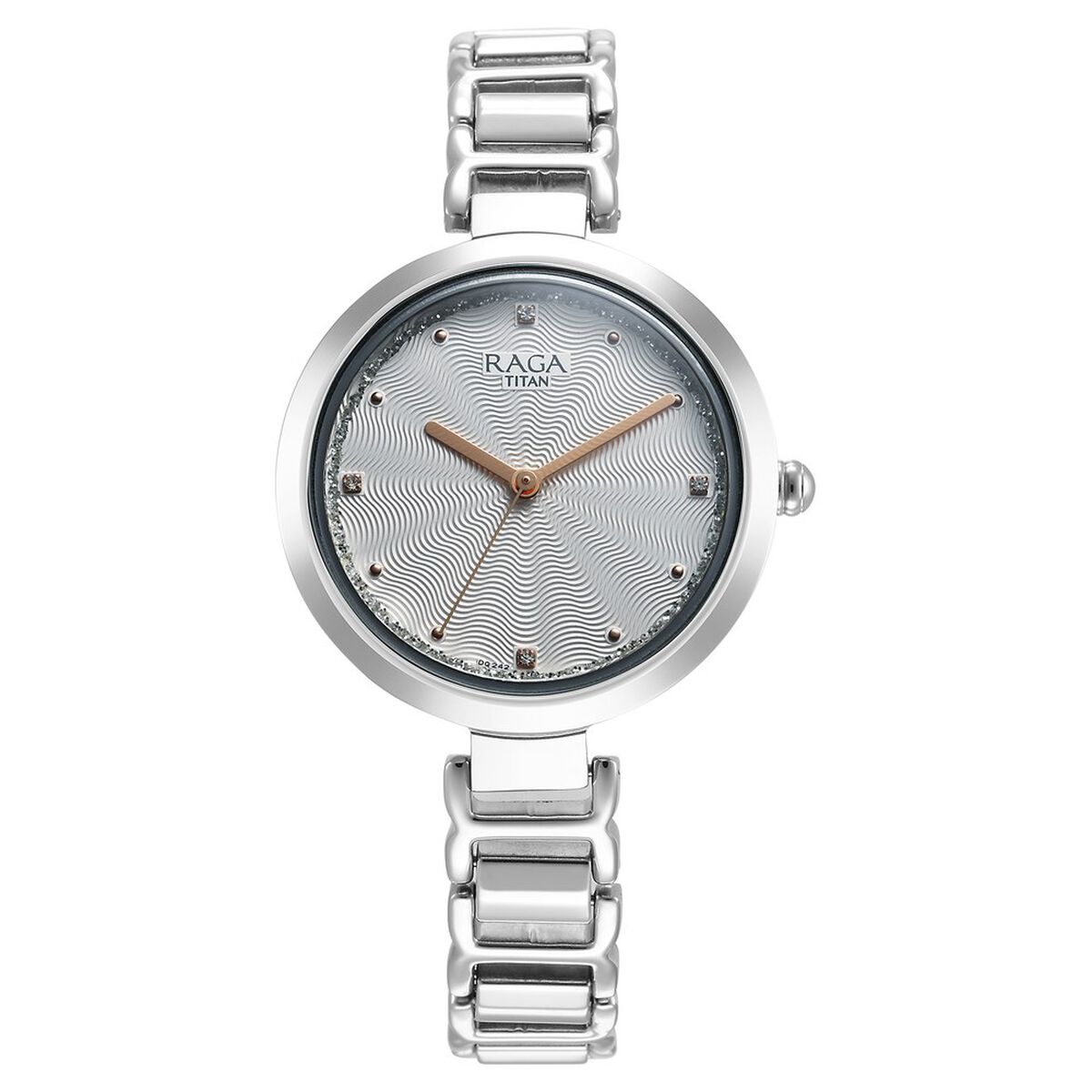 Titan Raga Memoirs Quartz Analog Silver Dial With Silver Color Metal Strap Watch For Women 1