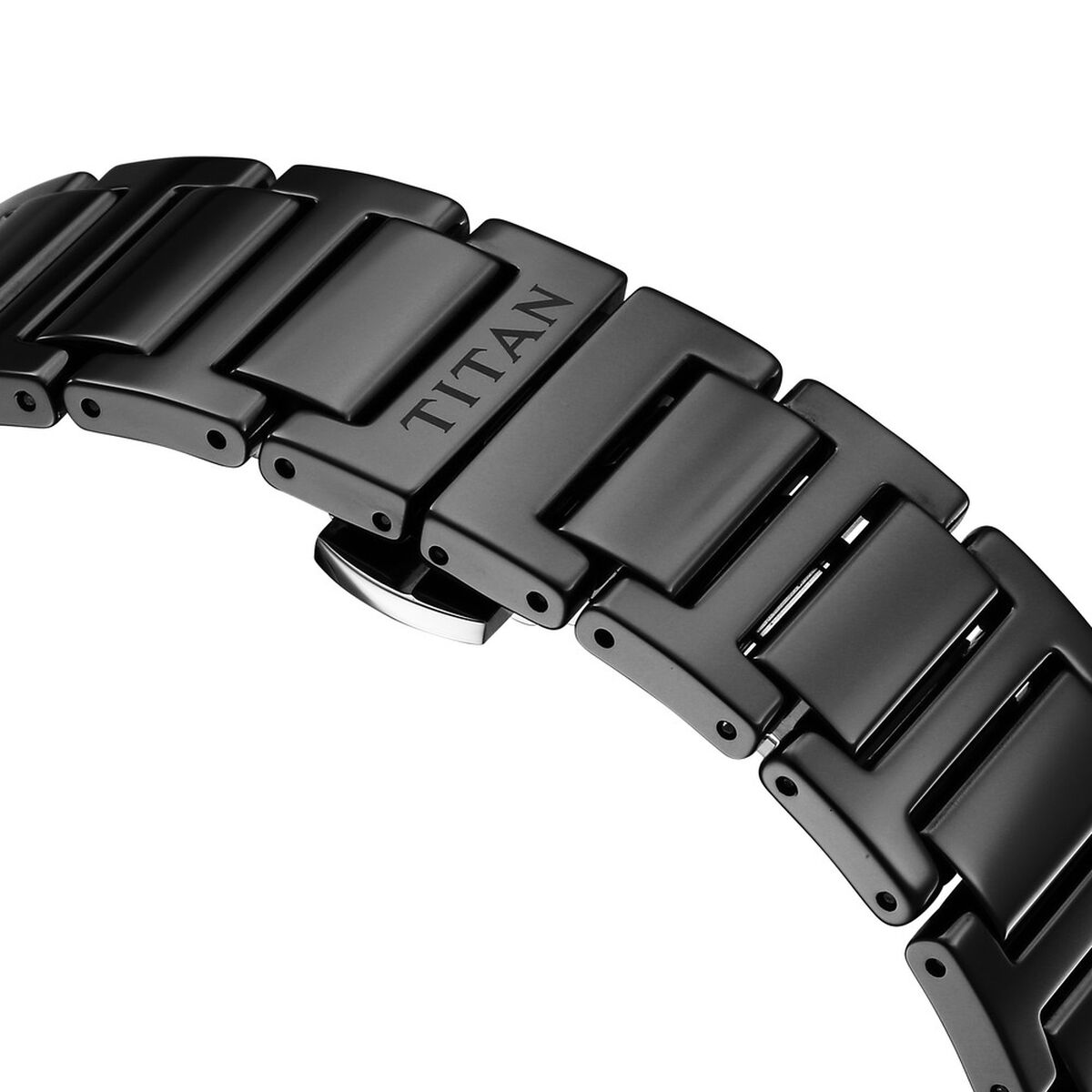 Titan Edge Ceramic Quartz in Rich Black Dial Watch for Men 5