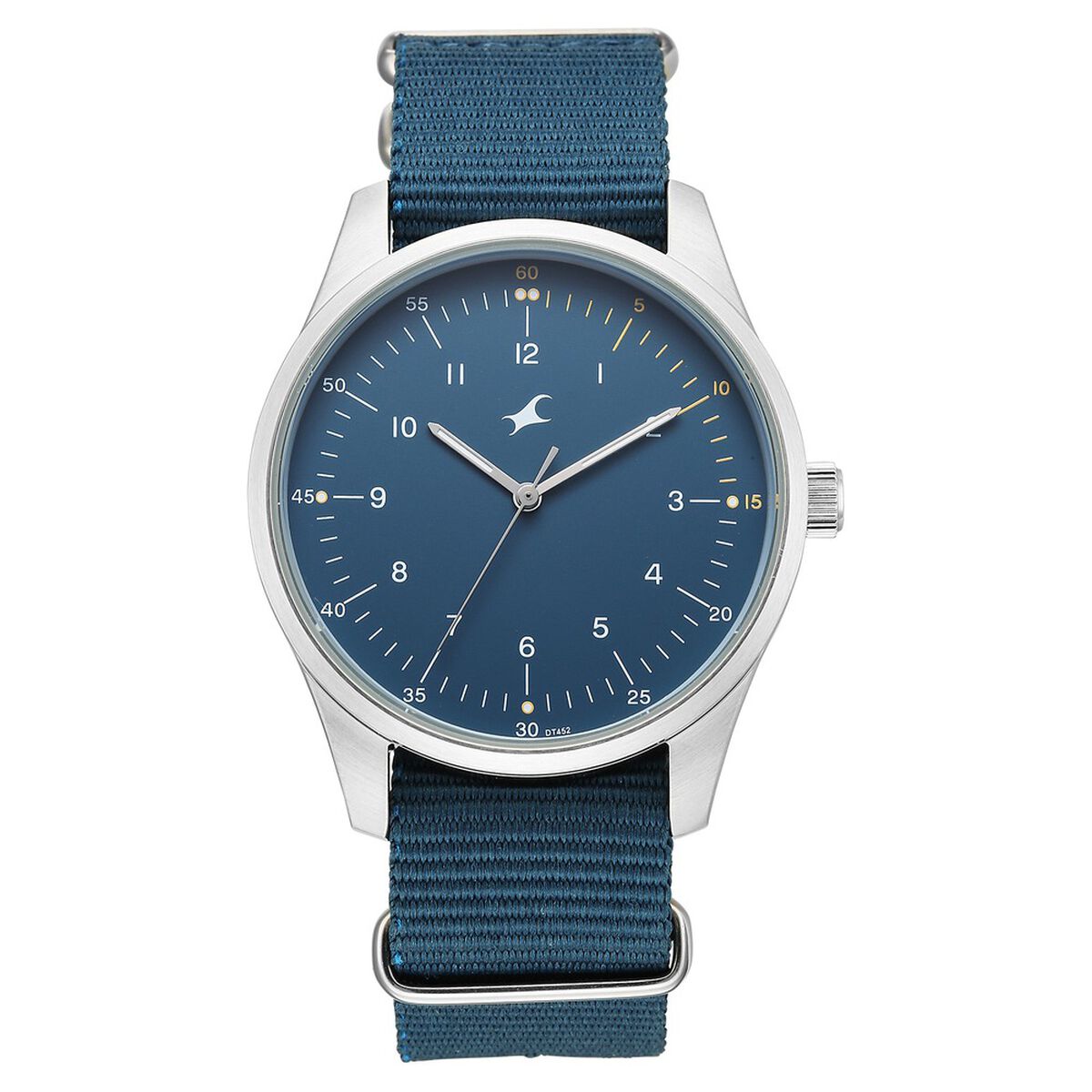 Fastrack Stunners Quartz Analog Blue Dial Blue Nylon Strap Watch For Guys 1