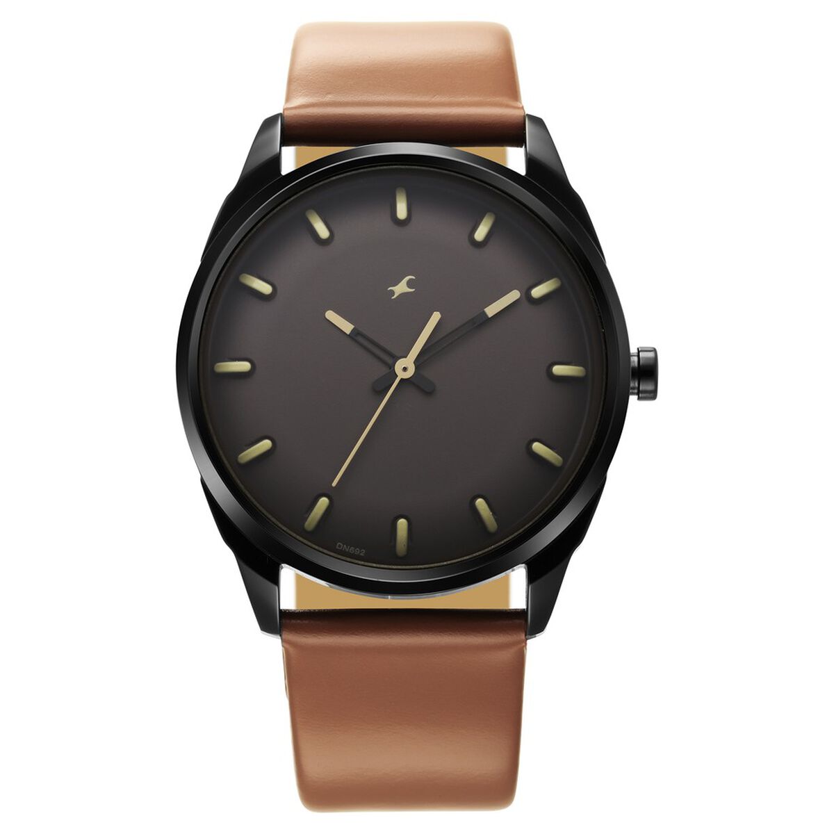 Fastrack After Dark Brown Dial Leather Strap Watch for Guys 3