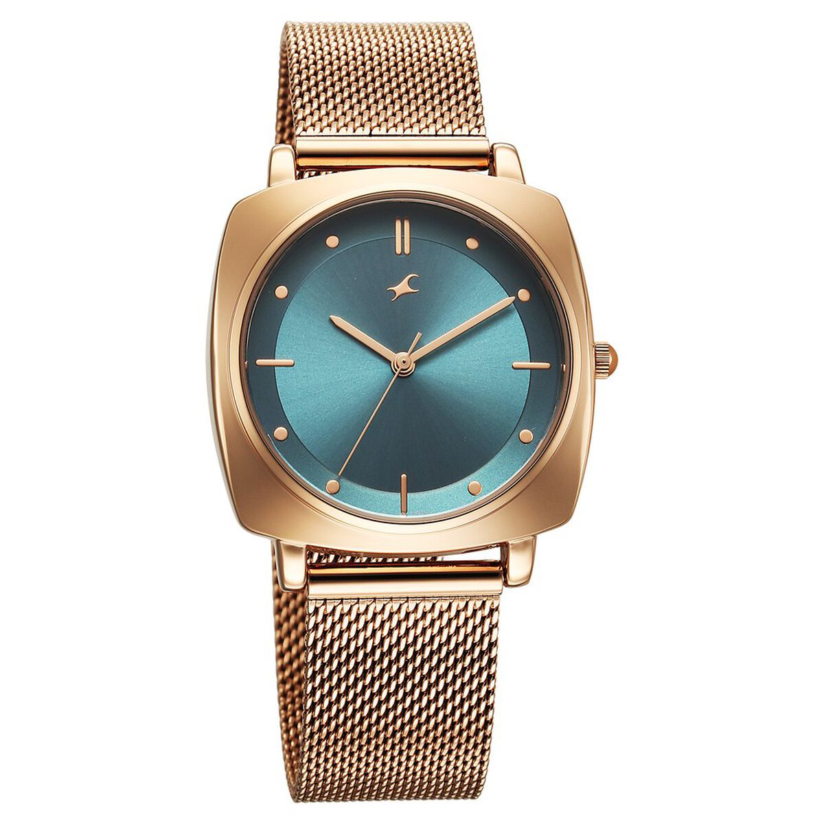 Fastrack Stunners X Quartz Analog Green Dial Stainless Steel Strap Watch For Girls 2