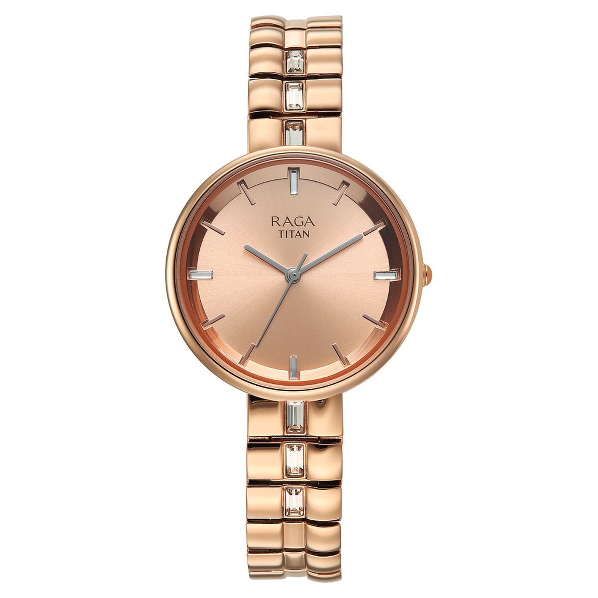 Titan Raga Contempore Quartz Analog Rose Gold Dial Rose Gold Metal Strap Watch For Women 1