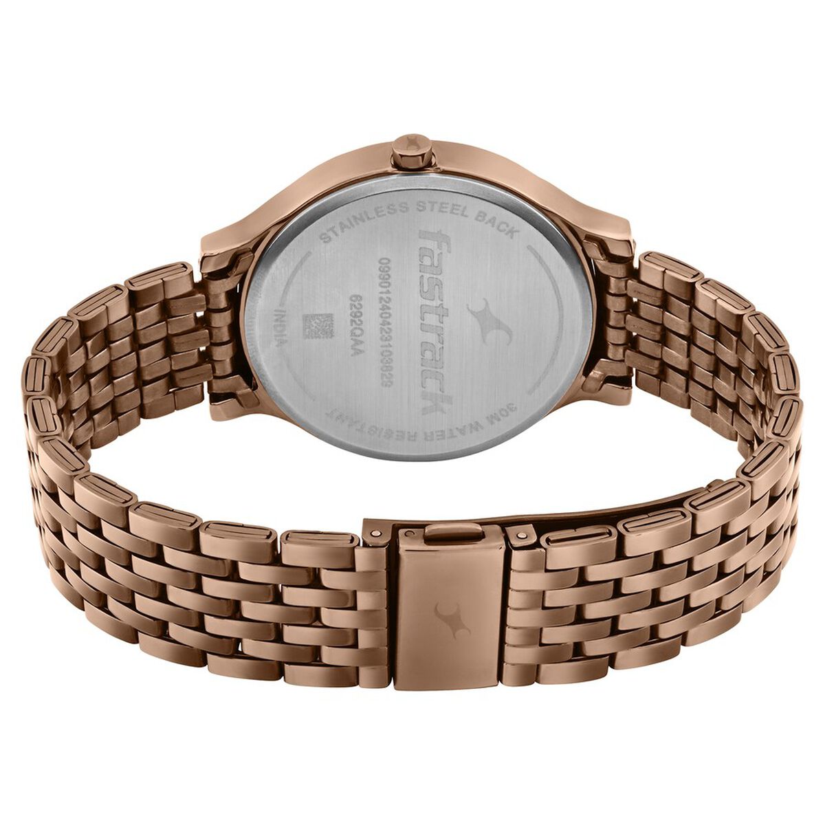 Fastrack Crush Quartz Analog Brown Dial Stainless Steel Strap Watch for Girls 5