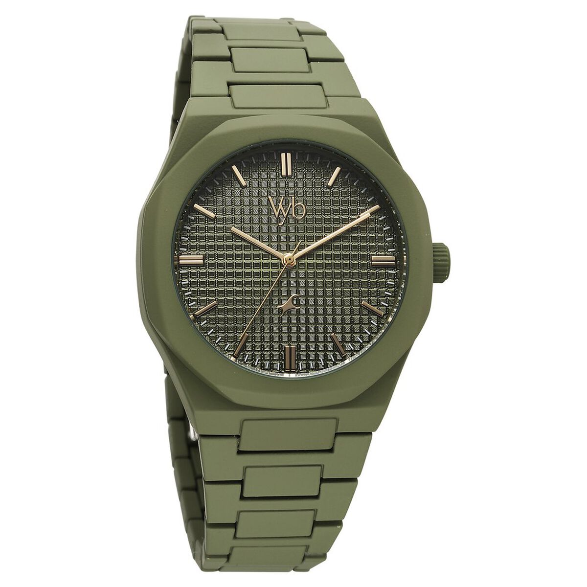 Vyb Hustler By Fastrack Quartz Analog Green Dial Metal Strap Watch For Guys 2