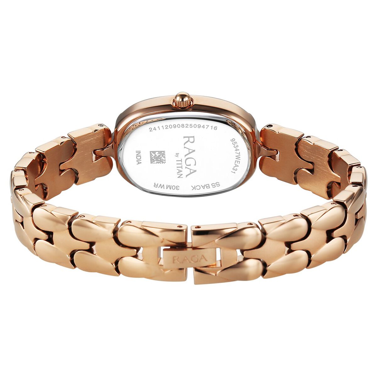 Titan Raga Showstopper Quartz Analog Rose Gold Dial Rose Gold Metal Strap Watch For Women 5
