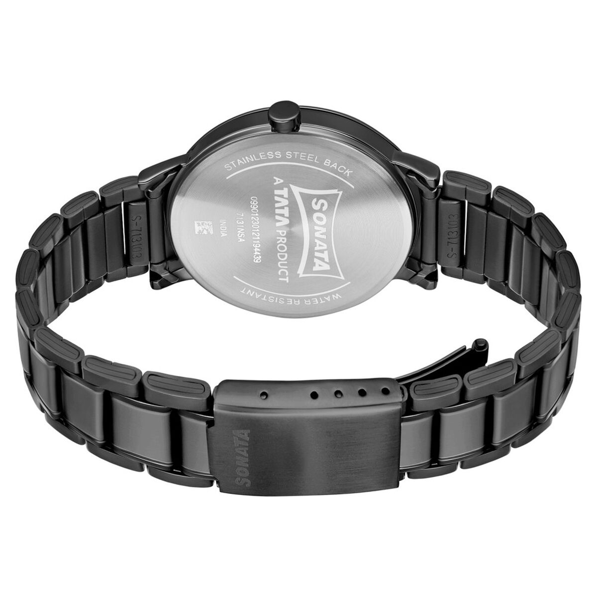 Sonata Quartz Analog with Date Stainless Steel Strap Watch for Men 4