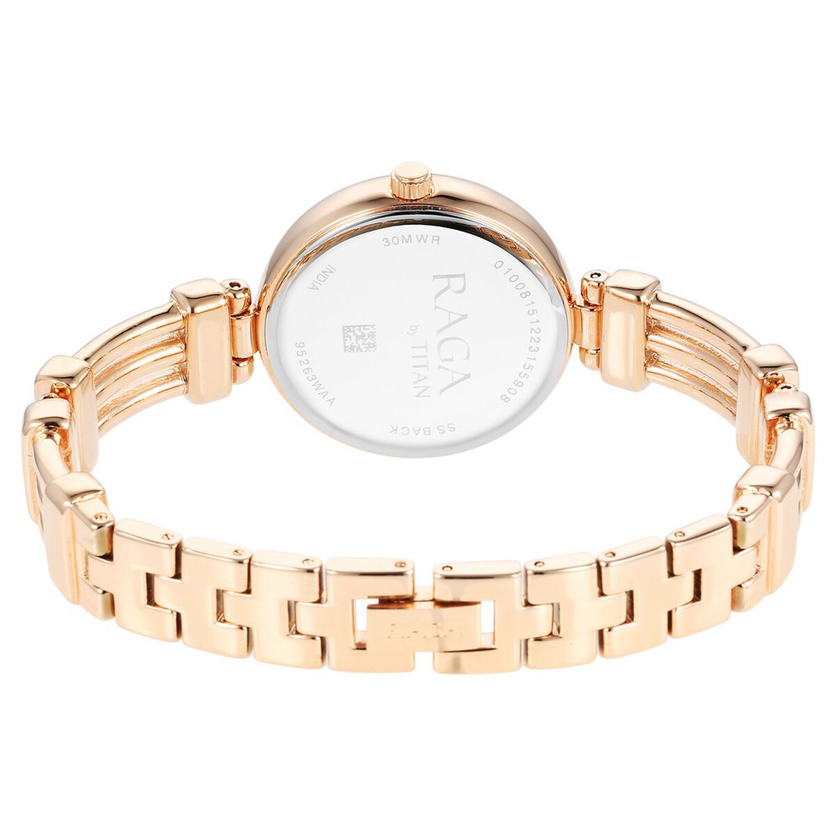 Titan Raga Showstopper Quartz Analog Rose Gold Dial Metal Strap Watch for Women 5