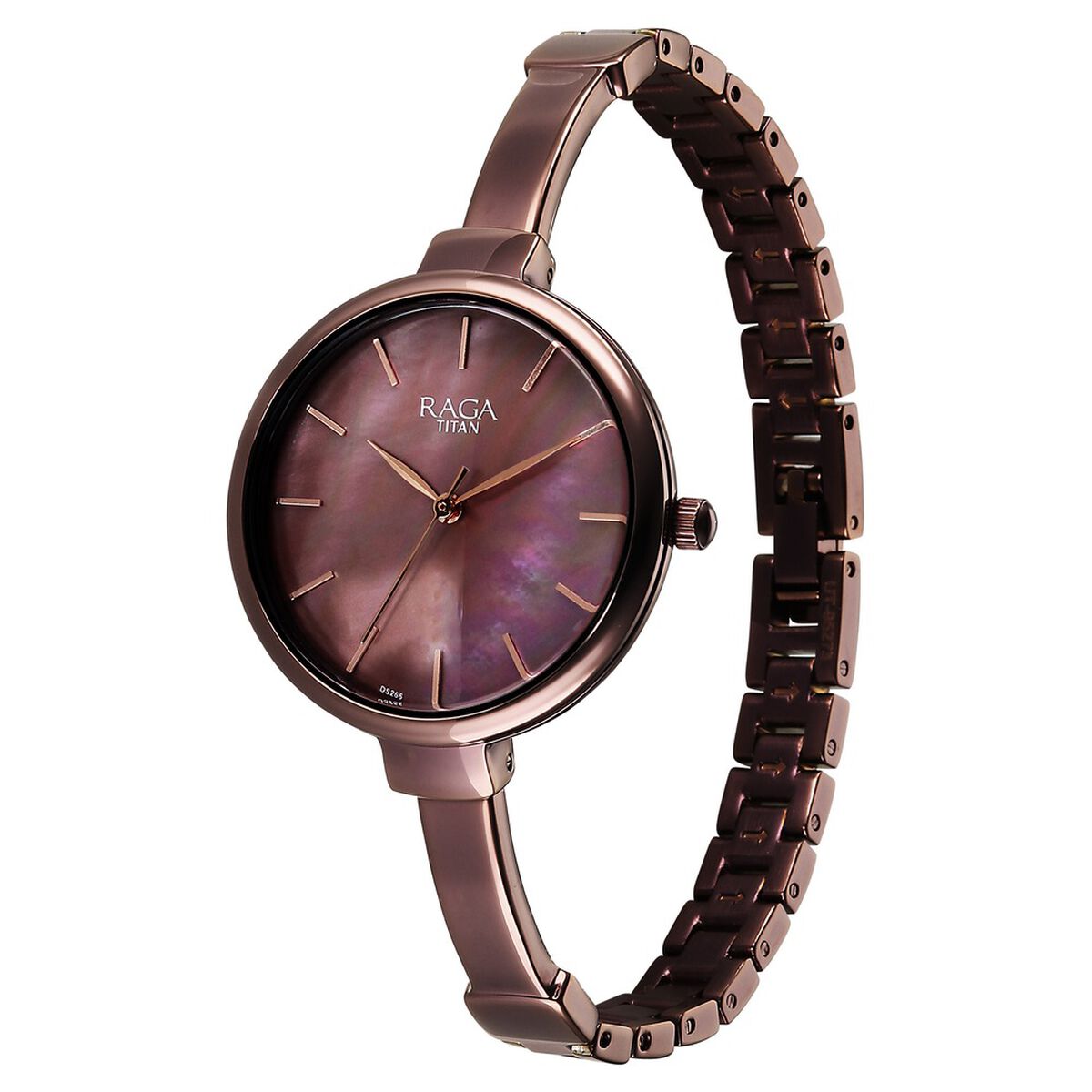 Titan Raga Showstopper Quartz Analog Brown Dial Metal Strap Watch For Women 3