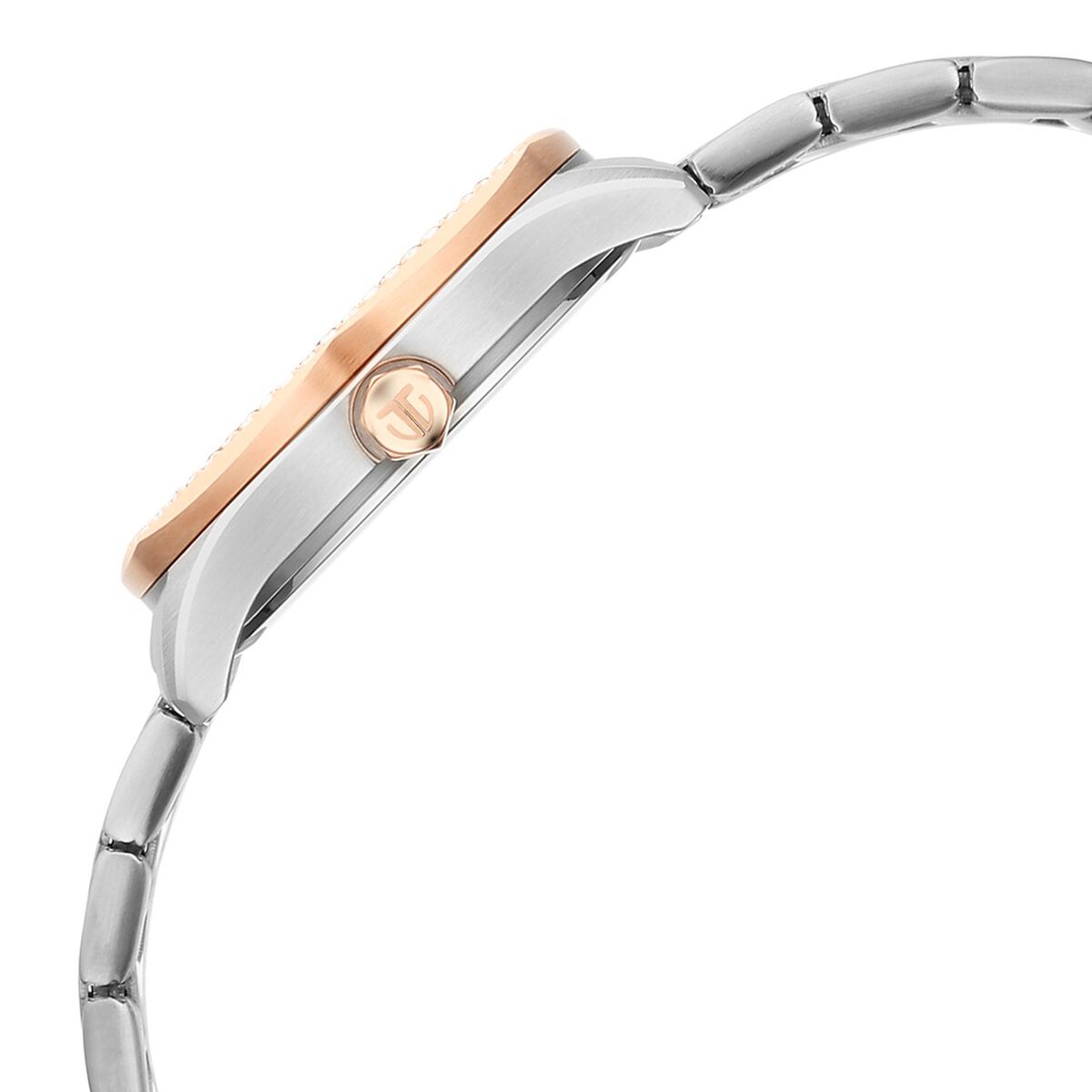 Titan Purple Glamour Quartz Analog with Date Silver Dial Two Toned Stainless Steel Strap Watch For Women 5