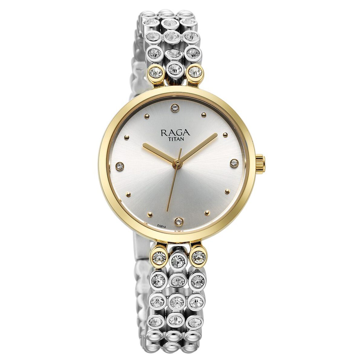 Titan Raga Showstopper Quartz Analog Silver Dial Metal Strap Watch for Women 2