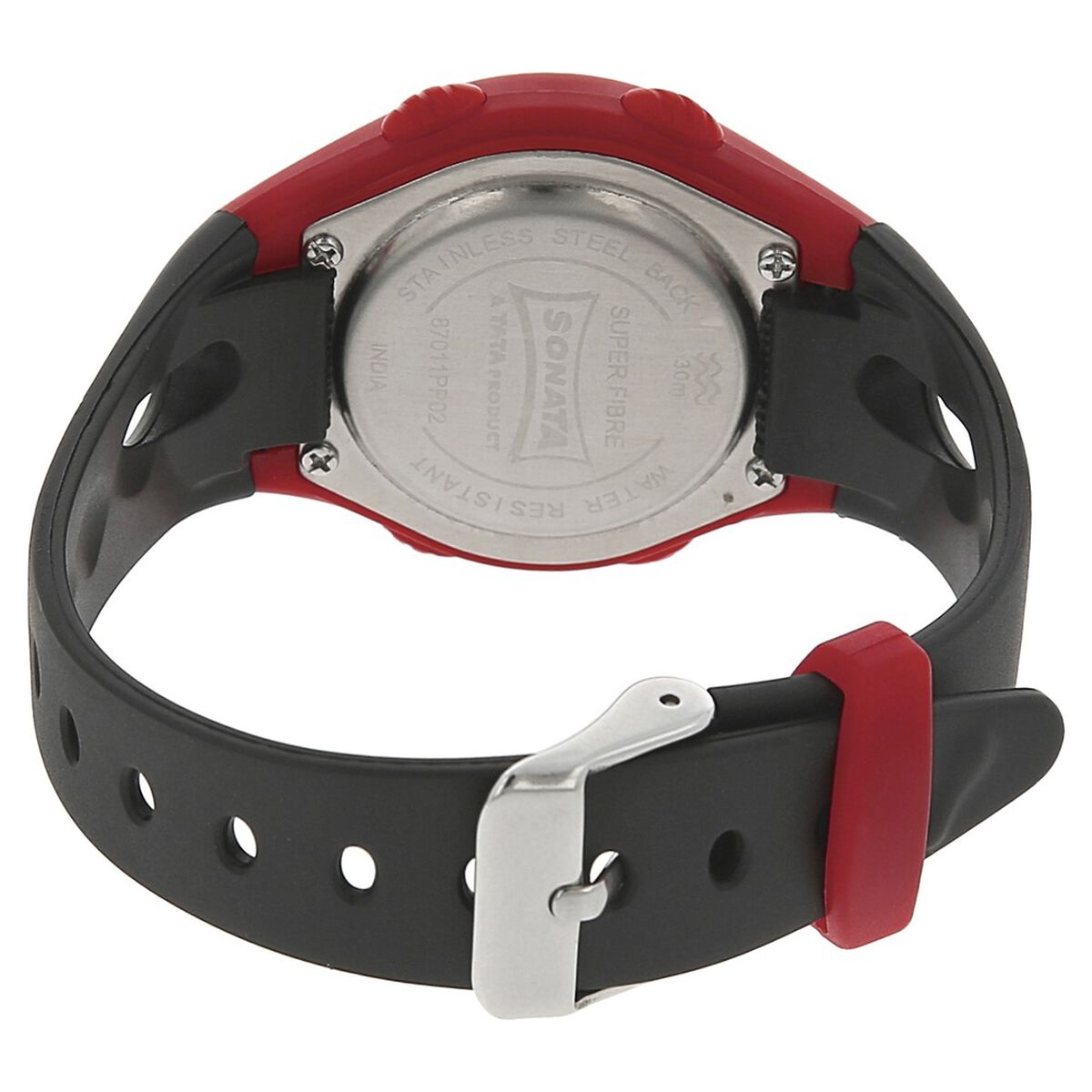 SF Digital Grey Dial Plastic Strap Unisex Watch 3