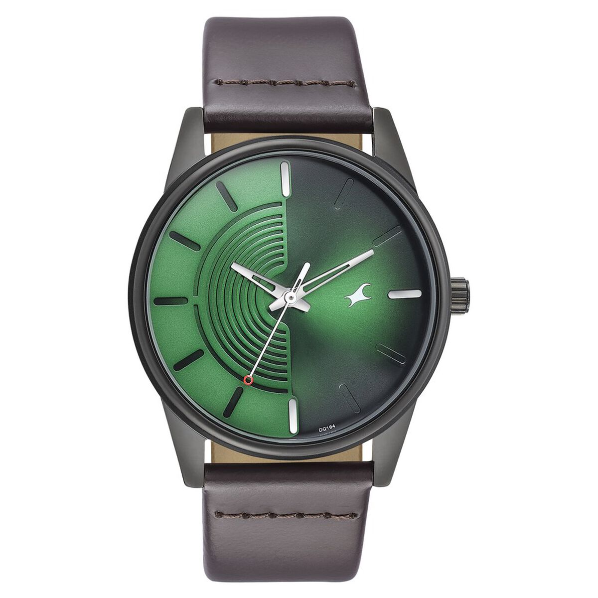 Fastrack Stunners Quartz Analog Green Dial Leather Strap Watch for Guys 1