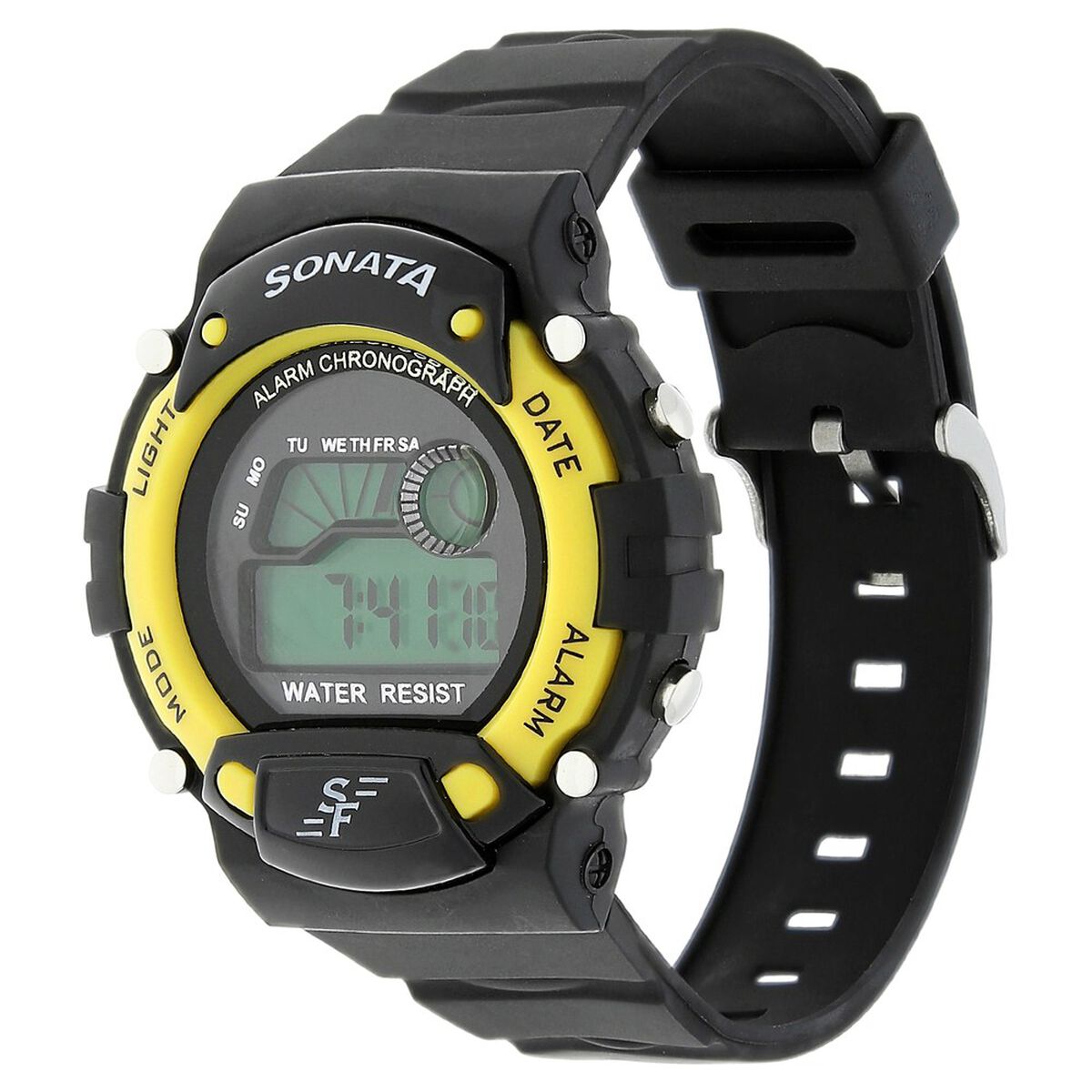 SF Digital Dial Plastic Strap Watch for Men 2