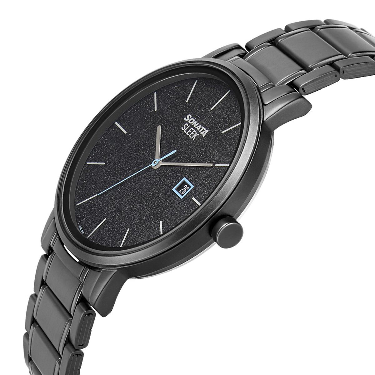Sonata Quartz Analog with Date Stainless Steel Strap Watch for Men 3