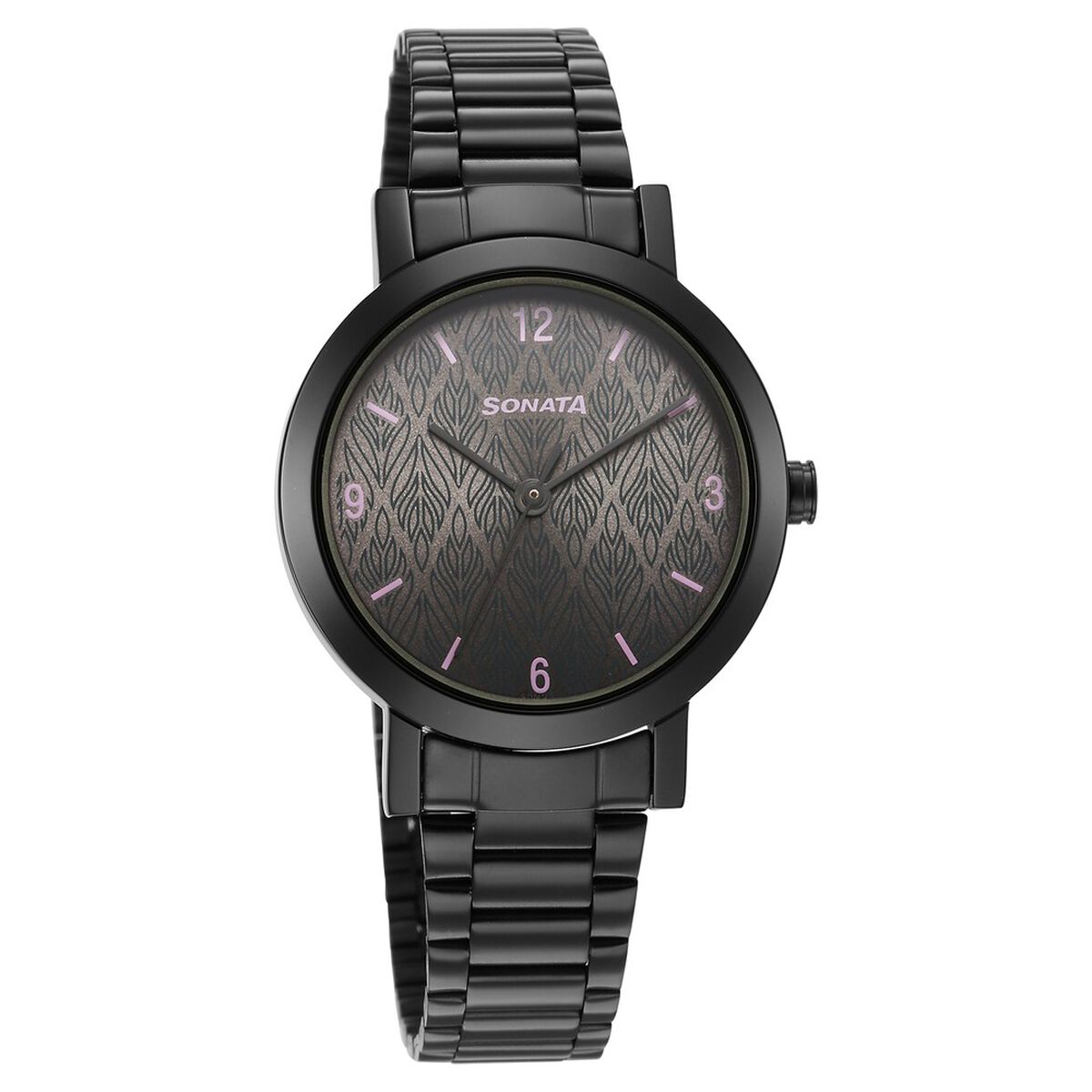 Sonata Ladies Essentials Grey Dial Stainless Steel Strap Watch for Women 1