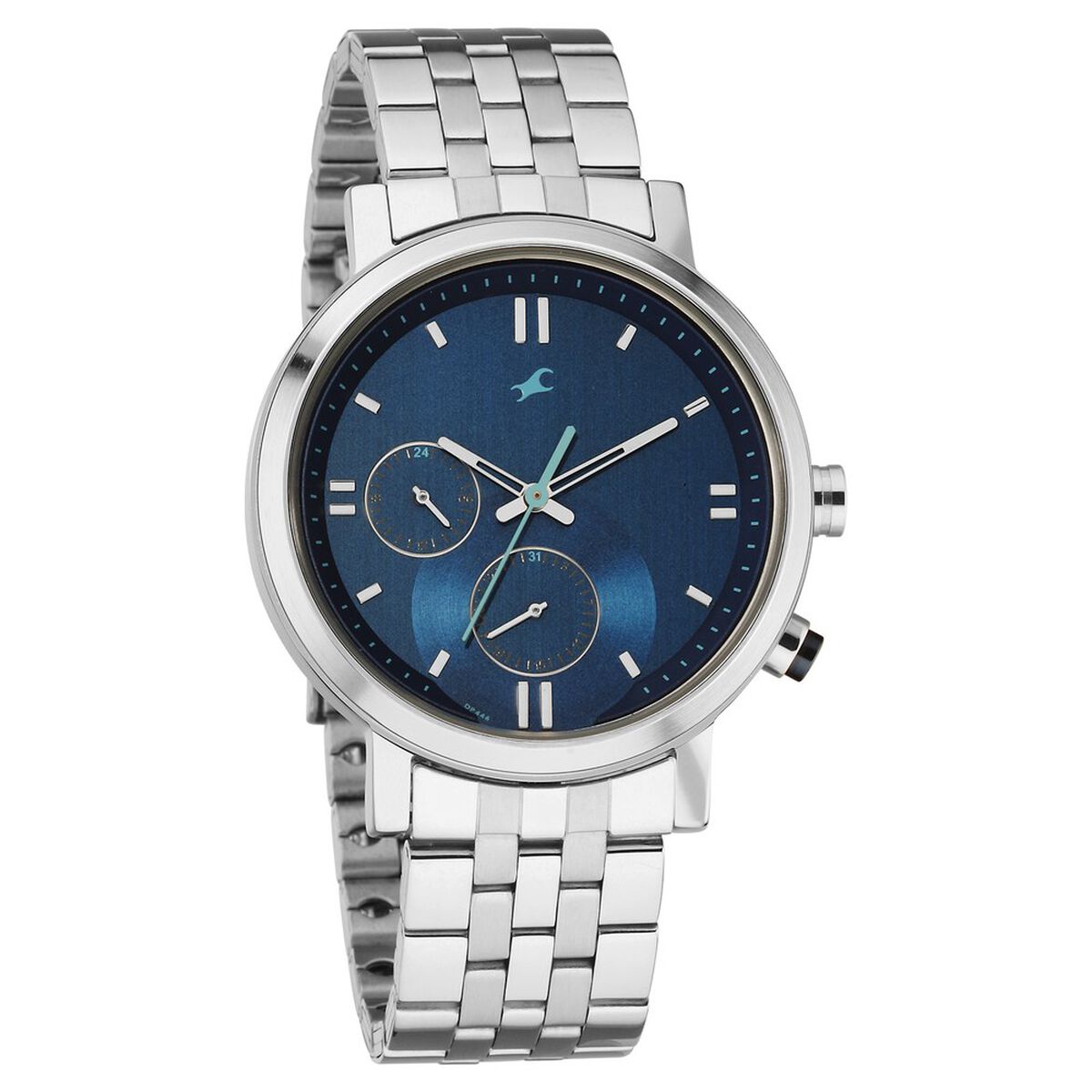Fastrack Tick Tock Quartz Analog Blue dial Metal Strap Watch for Guys 2