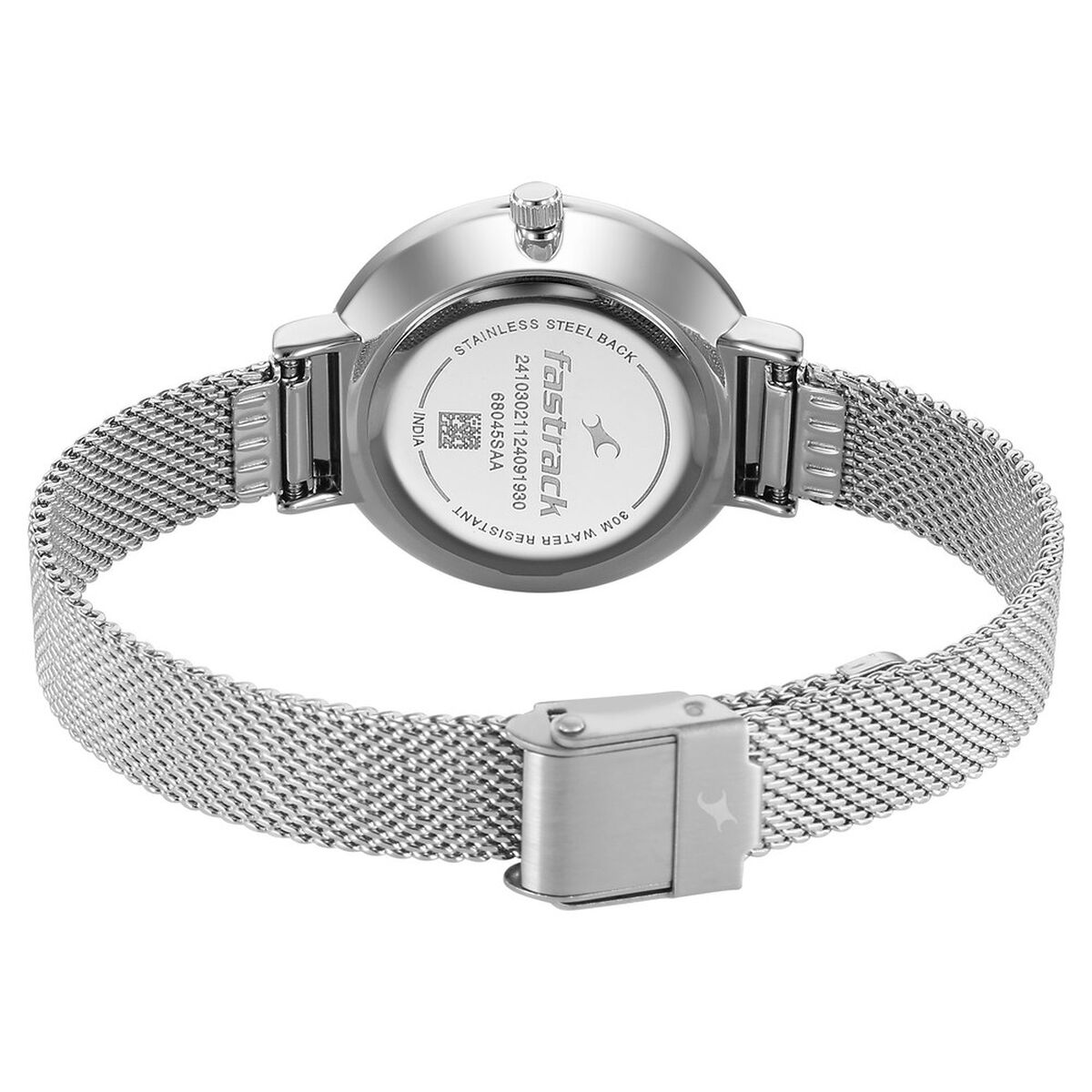 Fastrack Stunners X Quartz Analog Silver Dial Stainless Steel Strap Watch For Girls 5
