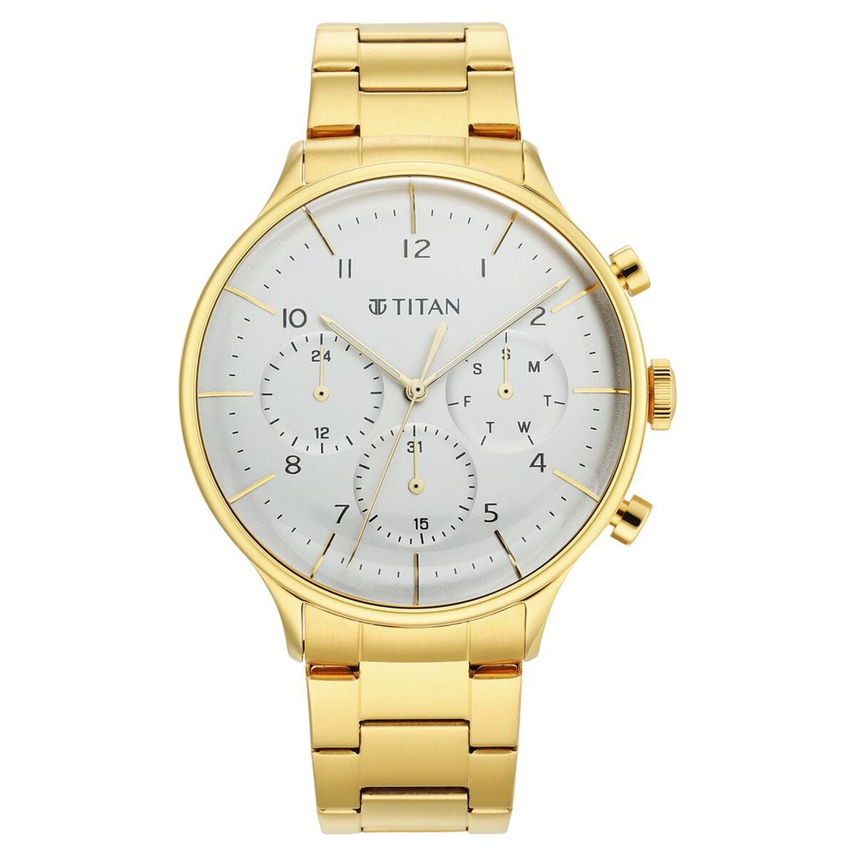 Titan Urban Magic Silver Dial Quartz Multifunction Stainless Steel Strap watch for Men 2