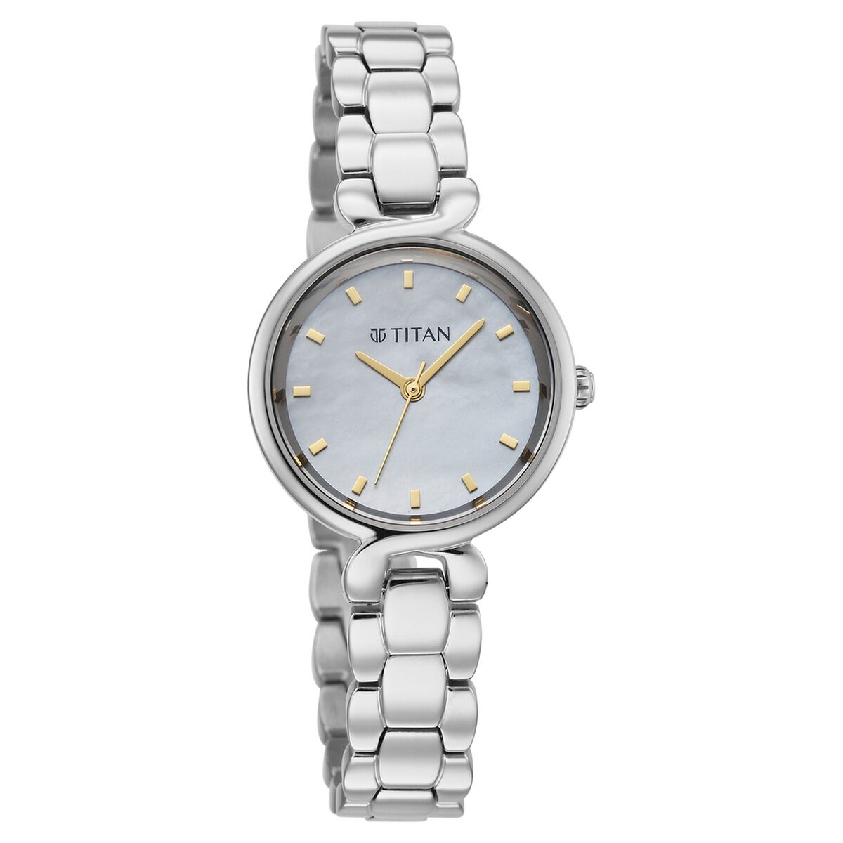 Titan Workday Edit Quartz Analog Mother Of Pearl Dial Silver Stainless Steel Strap Watch For Women 2