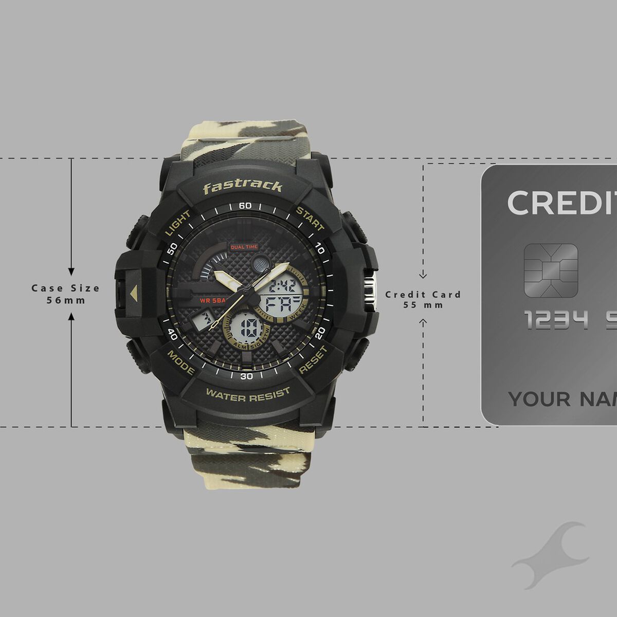 Fastrack Streetstyle Ana Digi watch with Camoflage look for Guys 4