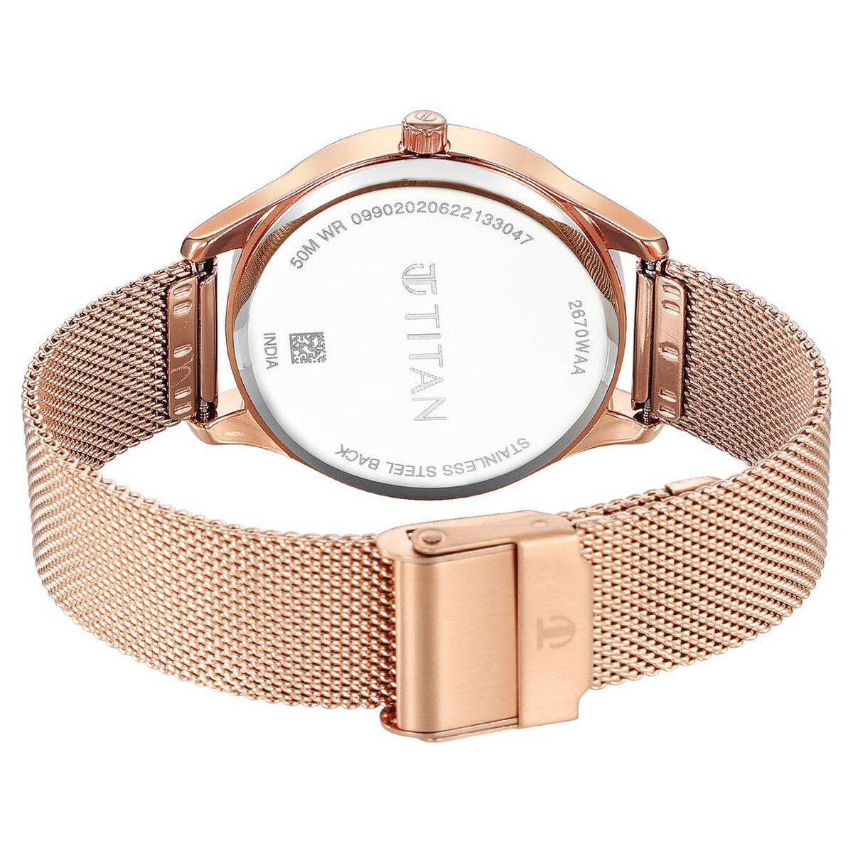 Titan Neo Workdays Silver Dial Quartz Multifunction Stainless Steel Strap watch for Women 5