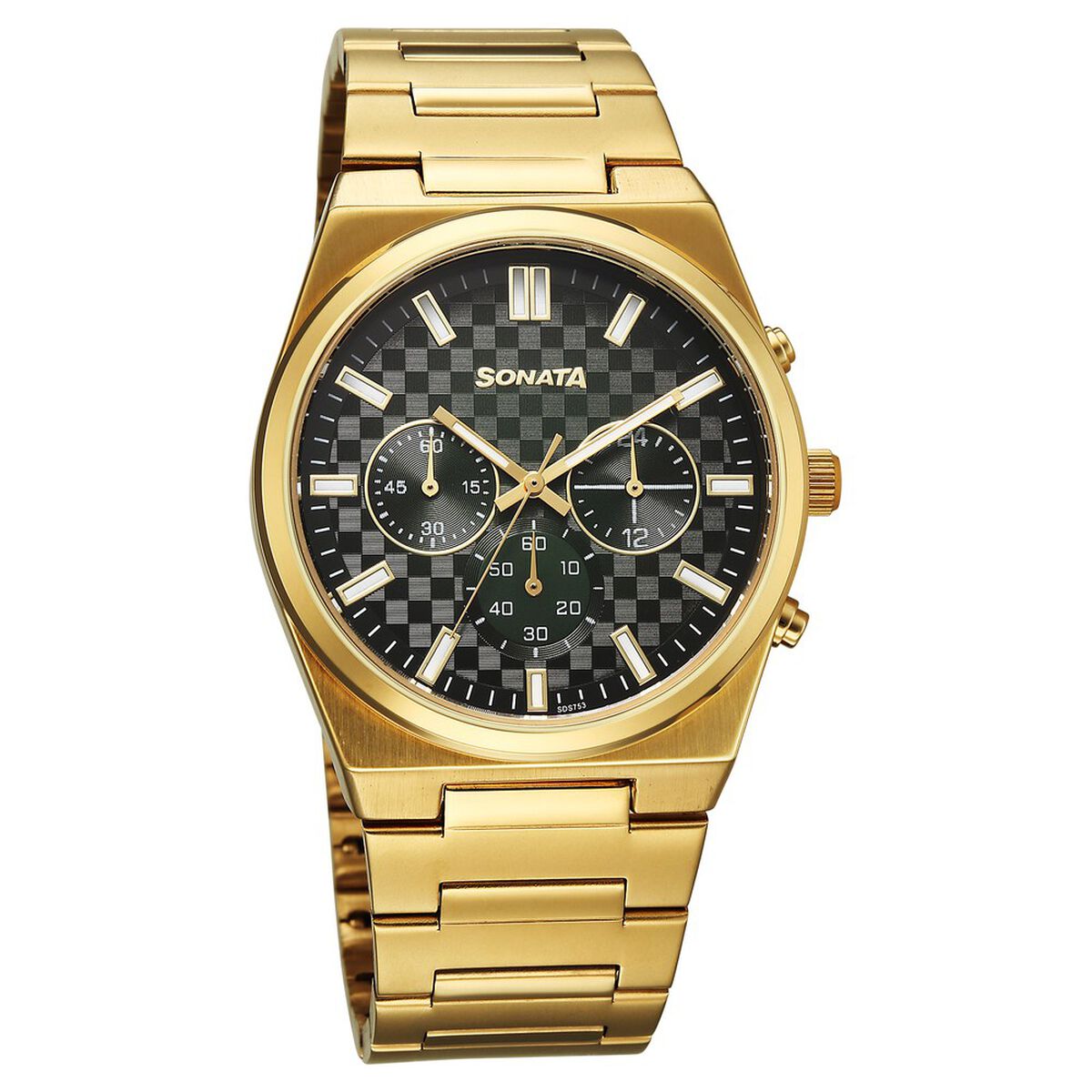 Sonata Festive Quartz Analog Multicoloured Dial Metal Strap Watch For Men 1