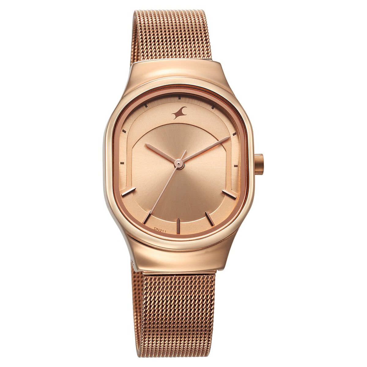 Fastrack Snob X Rose Gold Dial Stainless Steel Strap Watch for Girls 2