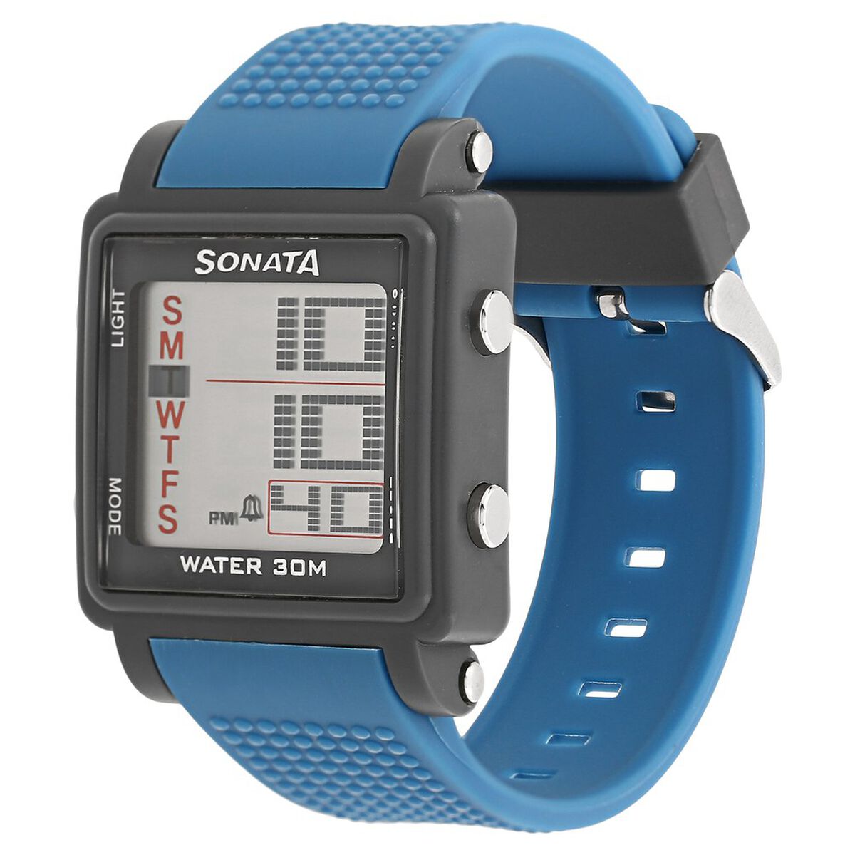 SF Digital Dial Blue Plastic Strap Watch for Men 2