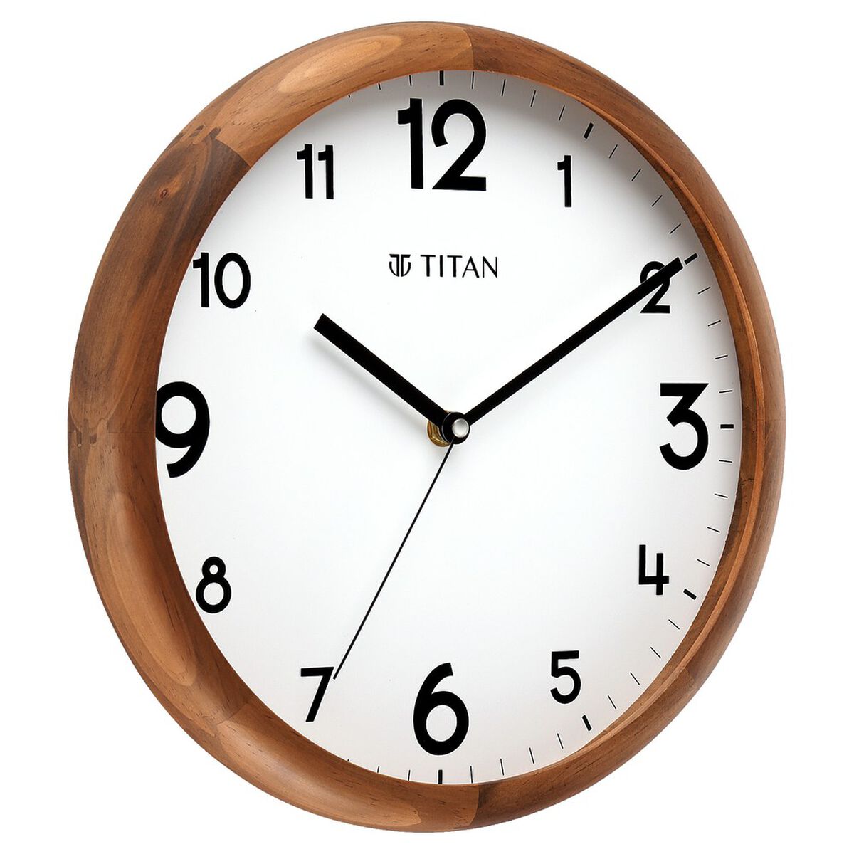 Titan Wooden Wall Clock White Dial and Silent Sweep - 30 cm x 30 cm (Medium) 3