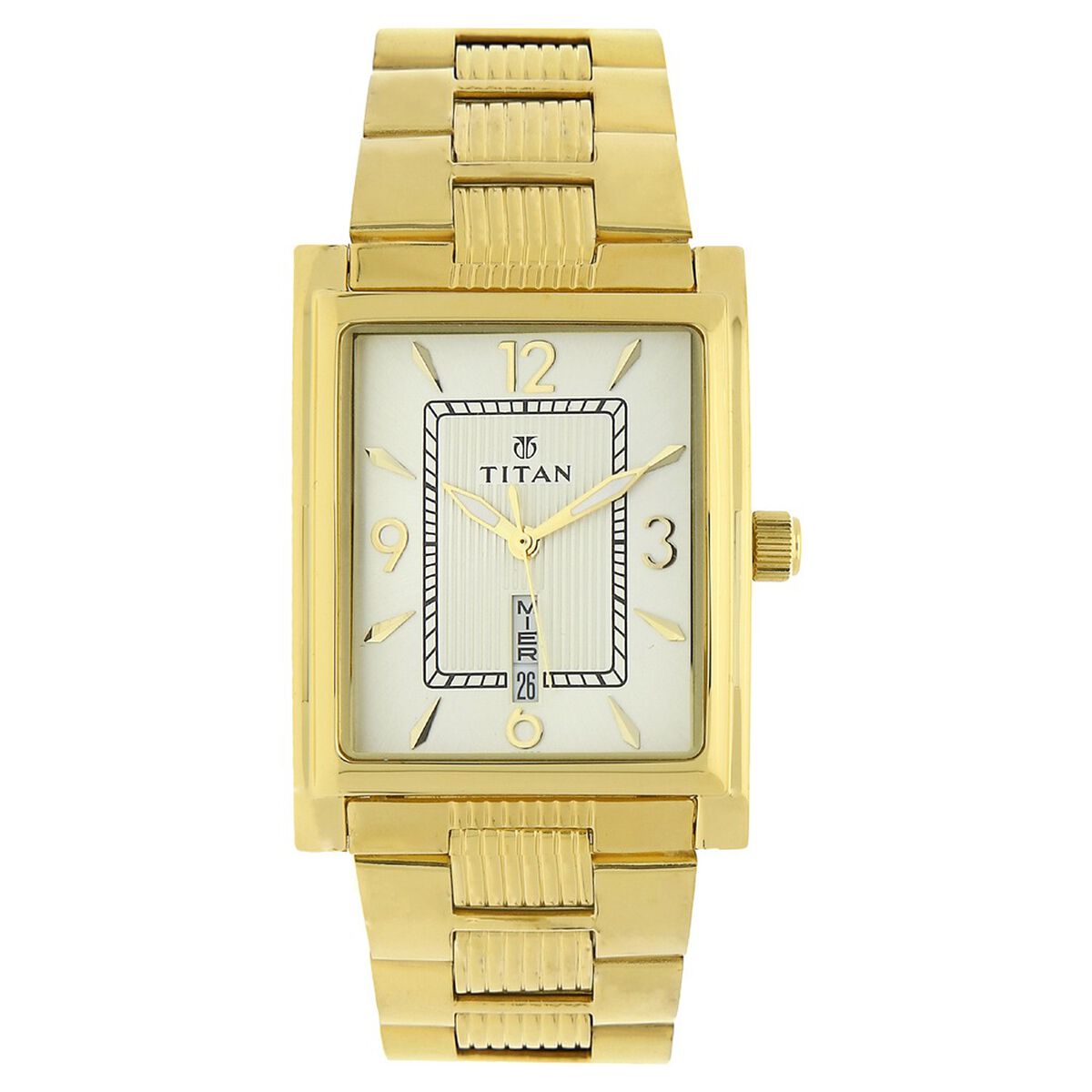 Titan Champagne Dial Analog with Day and Date Stainless Steel Strap Watch for Men 2