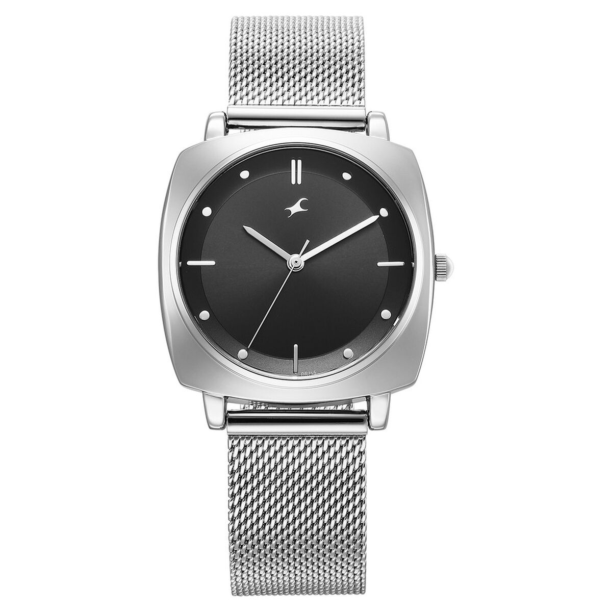 Fastrack Stunners X Quartz Analog Black Dial Stainless Steel Strap Watch For Girls 1