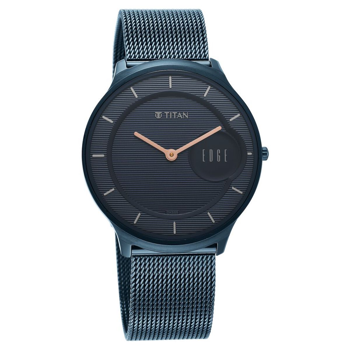 Titan Edge Slim Stainless Steel Blue Dial Analog Watch for Men 1