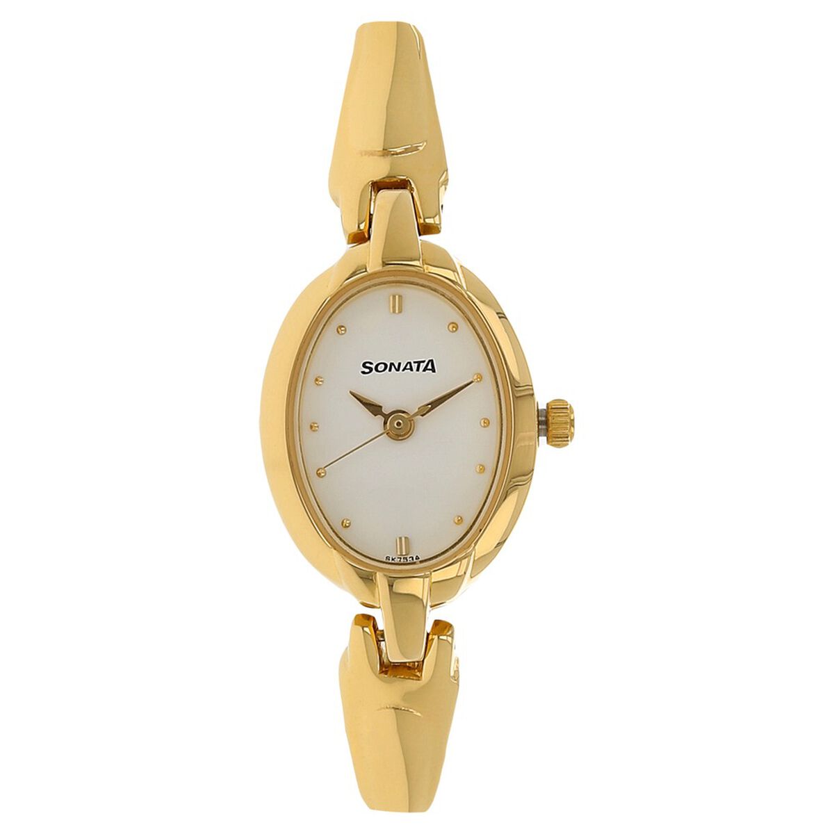 Sonata Quartz Analog White Dial Metal Strap Watch for Women 1