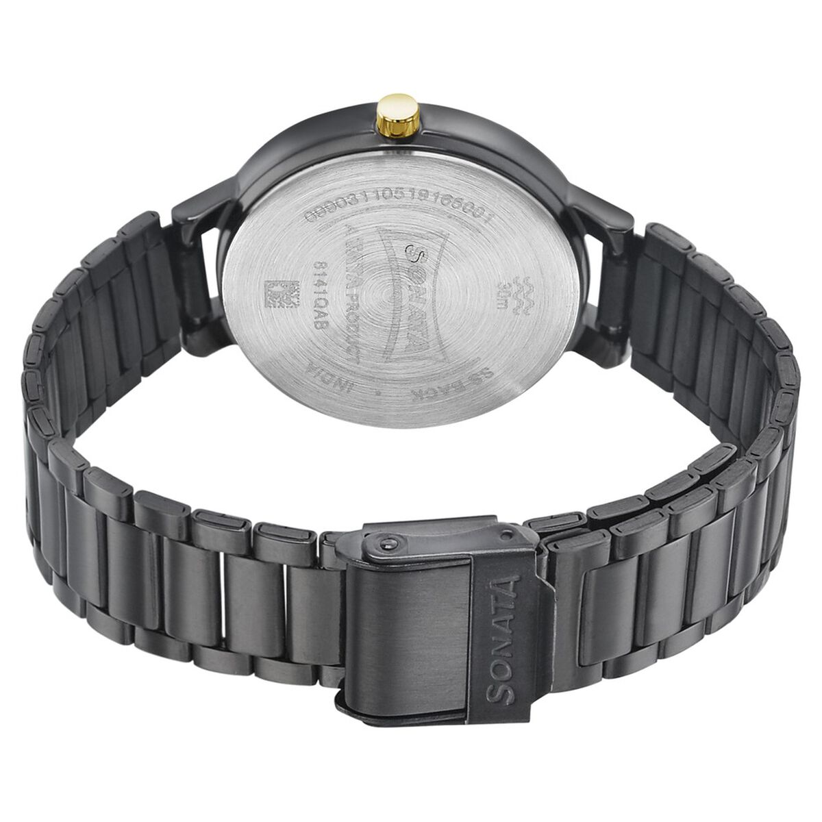 Sonata Play Anthracite Dial Women Watch With Stainless Steel Strap 4