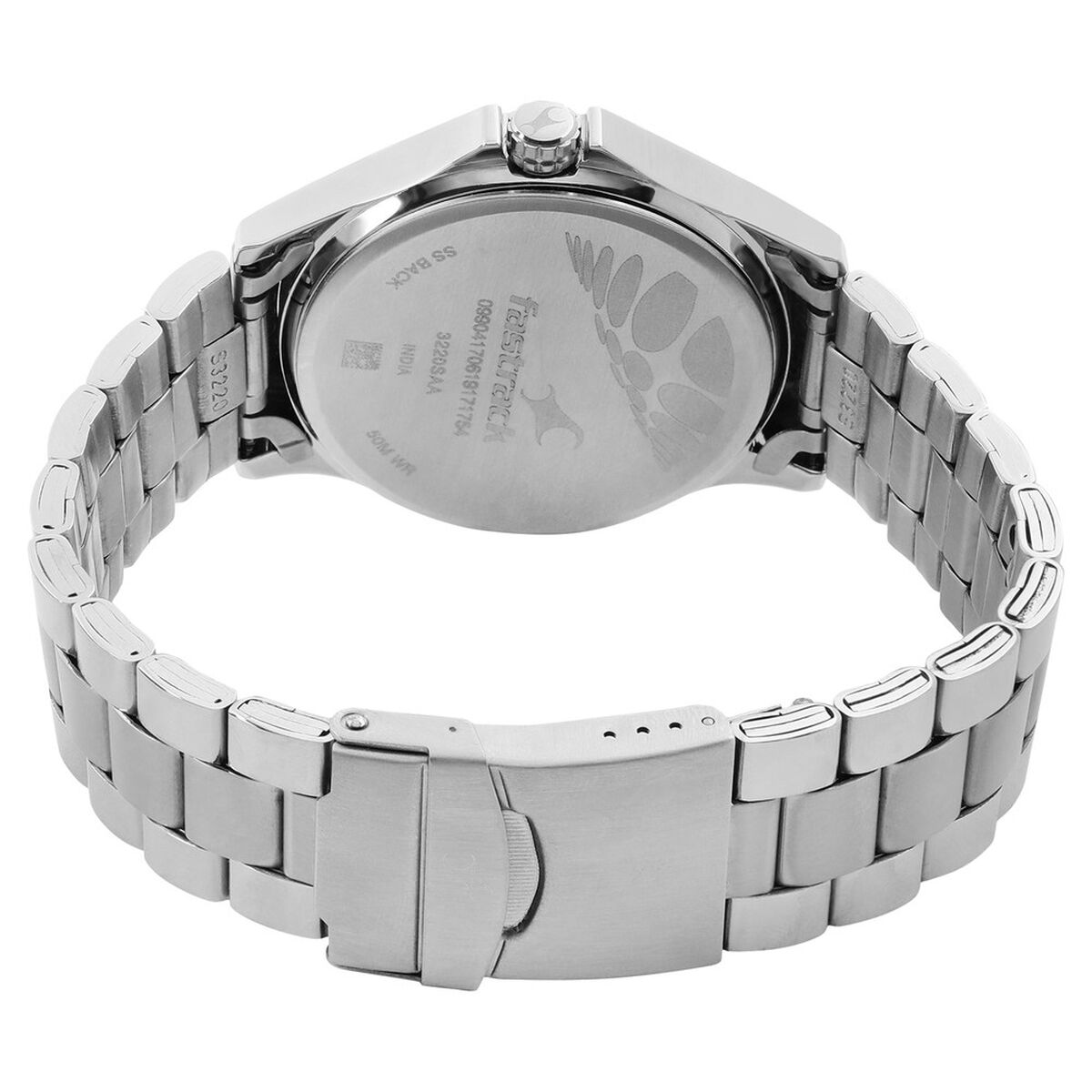 Fastrack Quartz Analog White Dial Stainless Steel Strap Watch for Guys 5