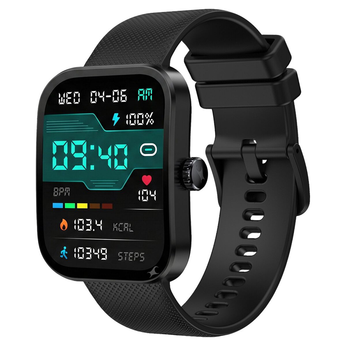Fastrack Revoltt FS3 Smartwatch with 2.01" TFT Display,Push Button Interactions, HRM, SpO2, Sleep, Rotary Crown 1