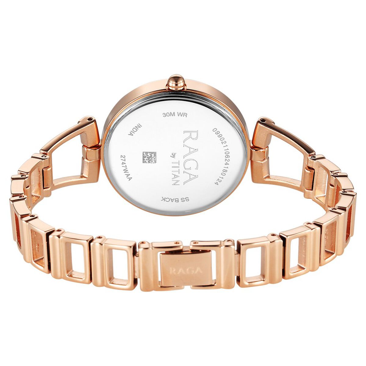 Titan Raga Ascend Quartz Analog Rose Gold Dial With Rose Gold Color Metal Strap Watch For Women 5