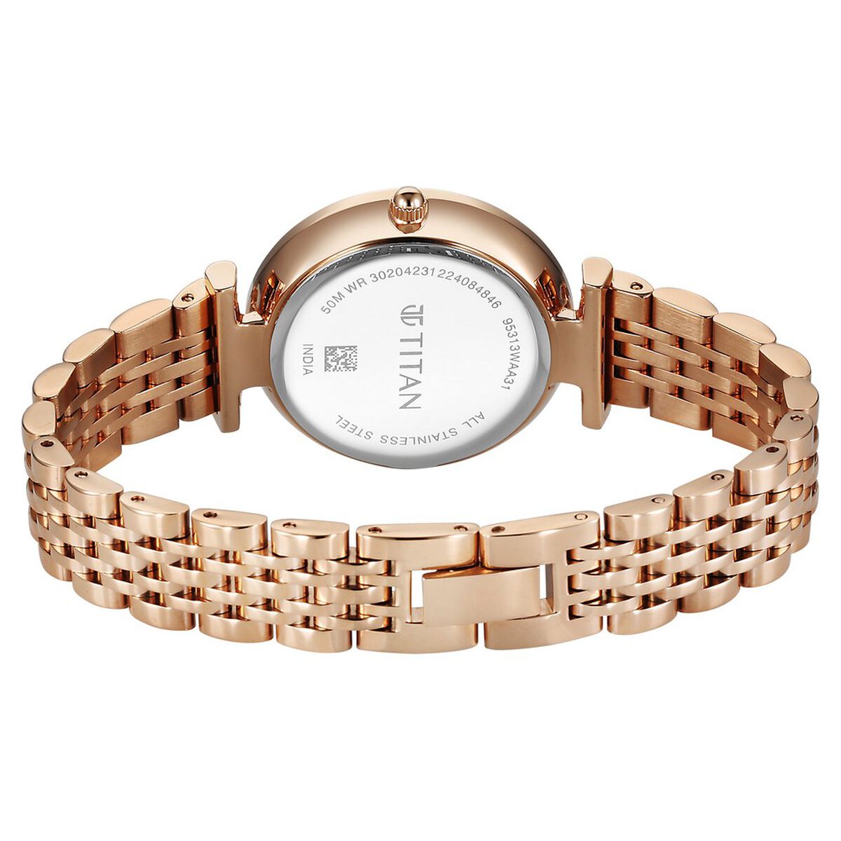 Titan Workmode Quartz Analog Grey Dial Metal Strap watch For Women 5