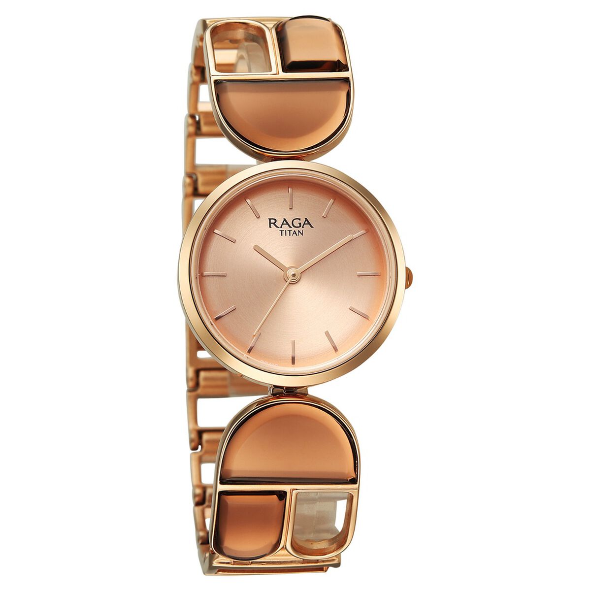 Titan Raga Afterglow Quartz Analog Rose Gold Dial Rose Gold Metal Strap Watch For Women 2
