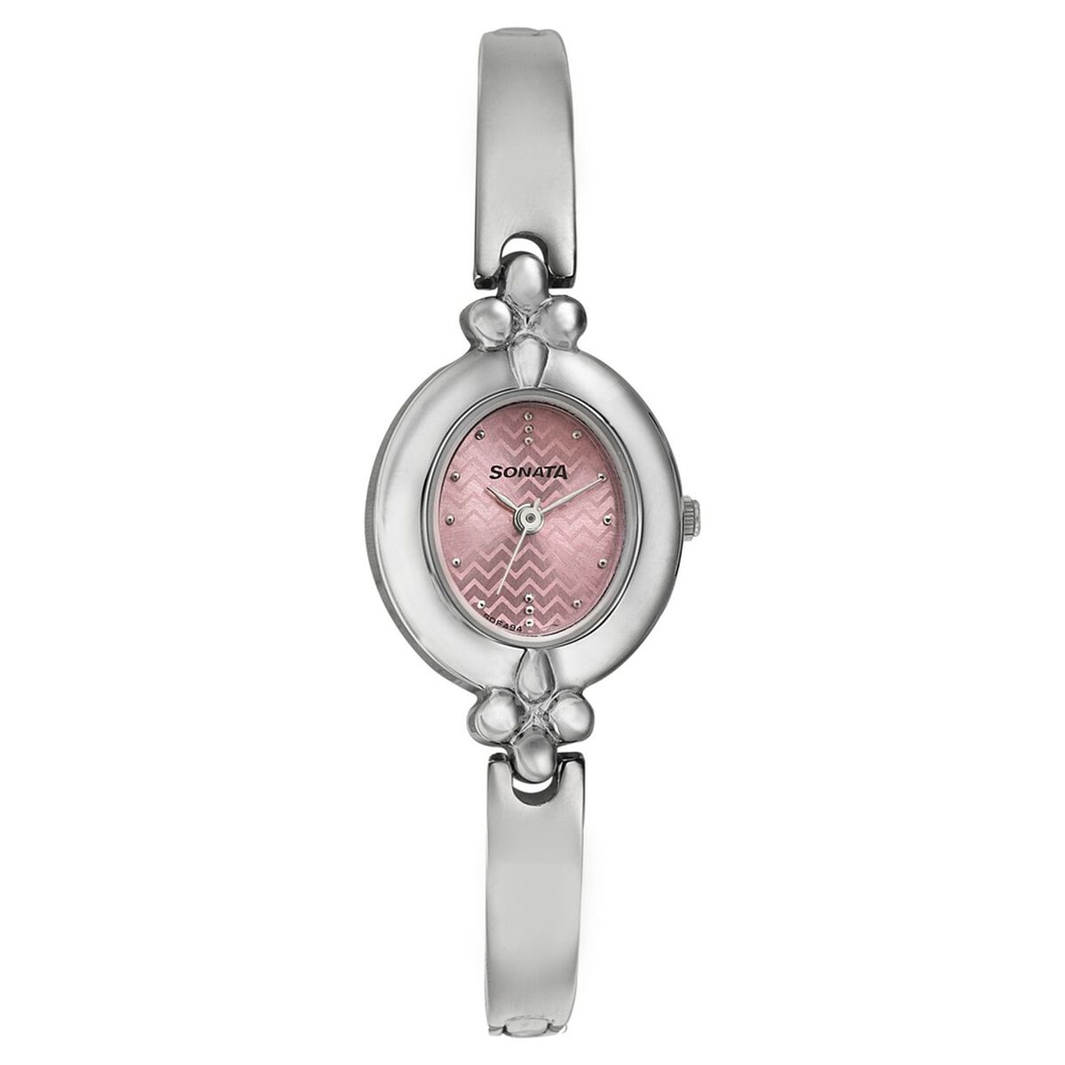 Sonata Quartz Analog Pink Dial Metal Strap Watch for Women 1