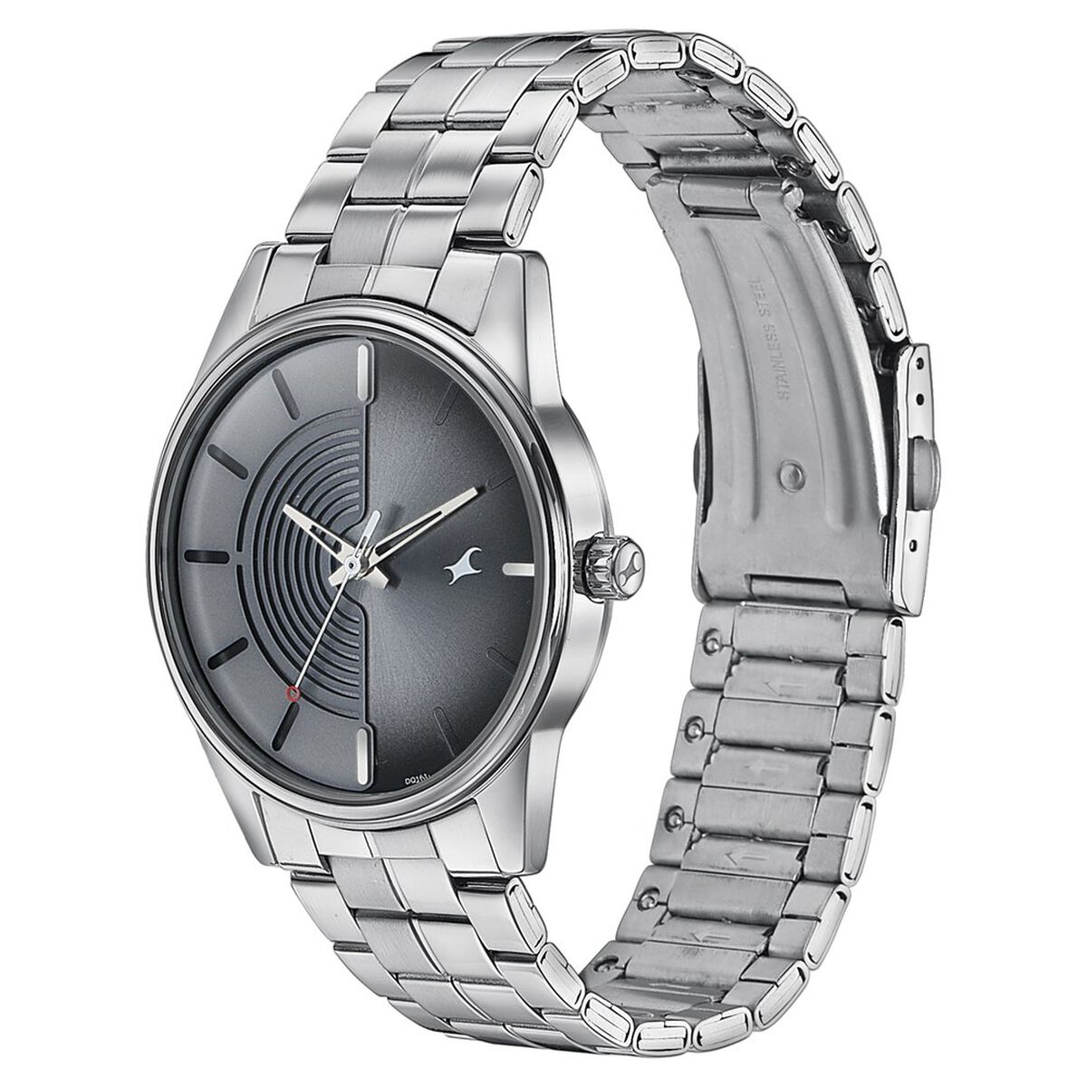 Fastrack Stunners Quartz Analog Grey Dial Stainless Steel Strap Watch for Guys 3