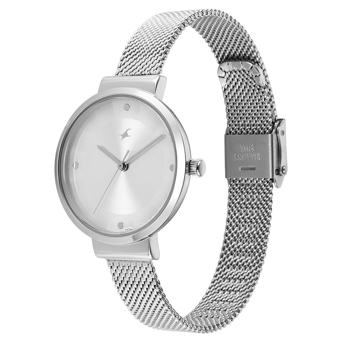 Fastrack Stunners X Quartz Analog Silver Dial Stainless Steel Strap Watch For Girls 3