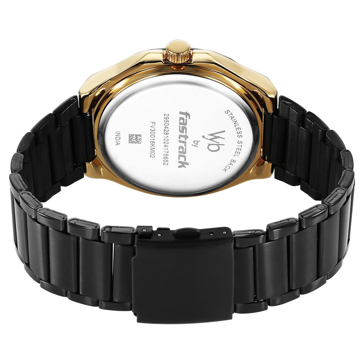Vyb Orion By Fastrack Quartz Analog Black Dial Metal Strap Watch For Guys 5